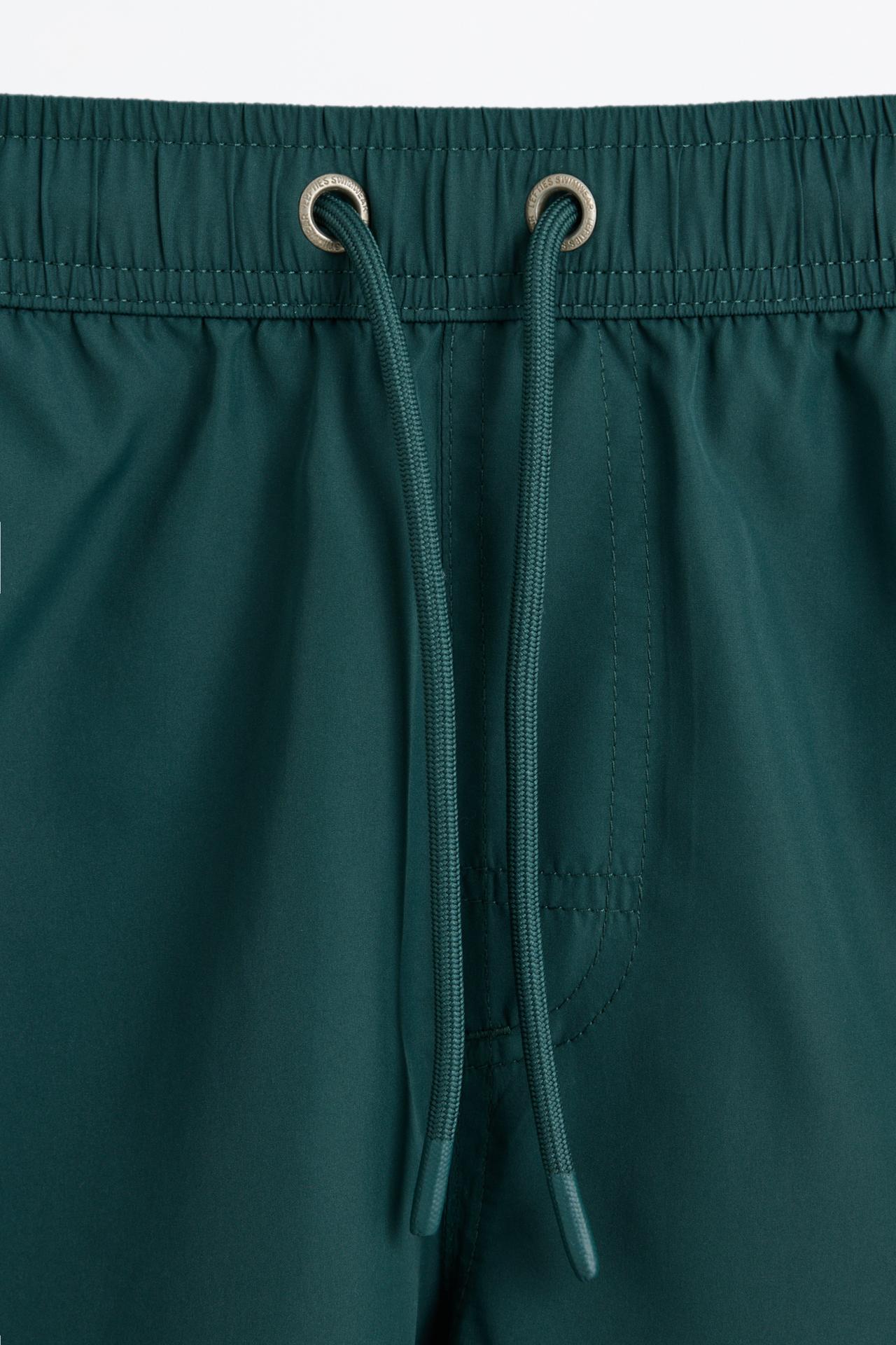 Basic regular fit swim shorts — EMERALD GREEN