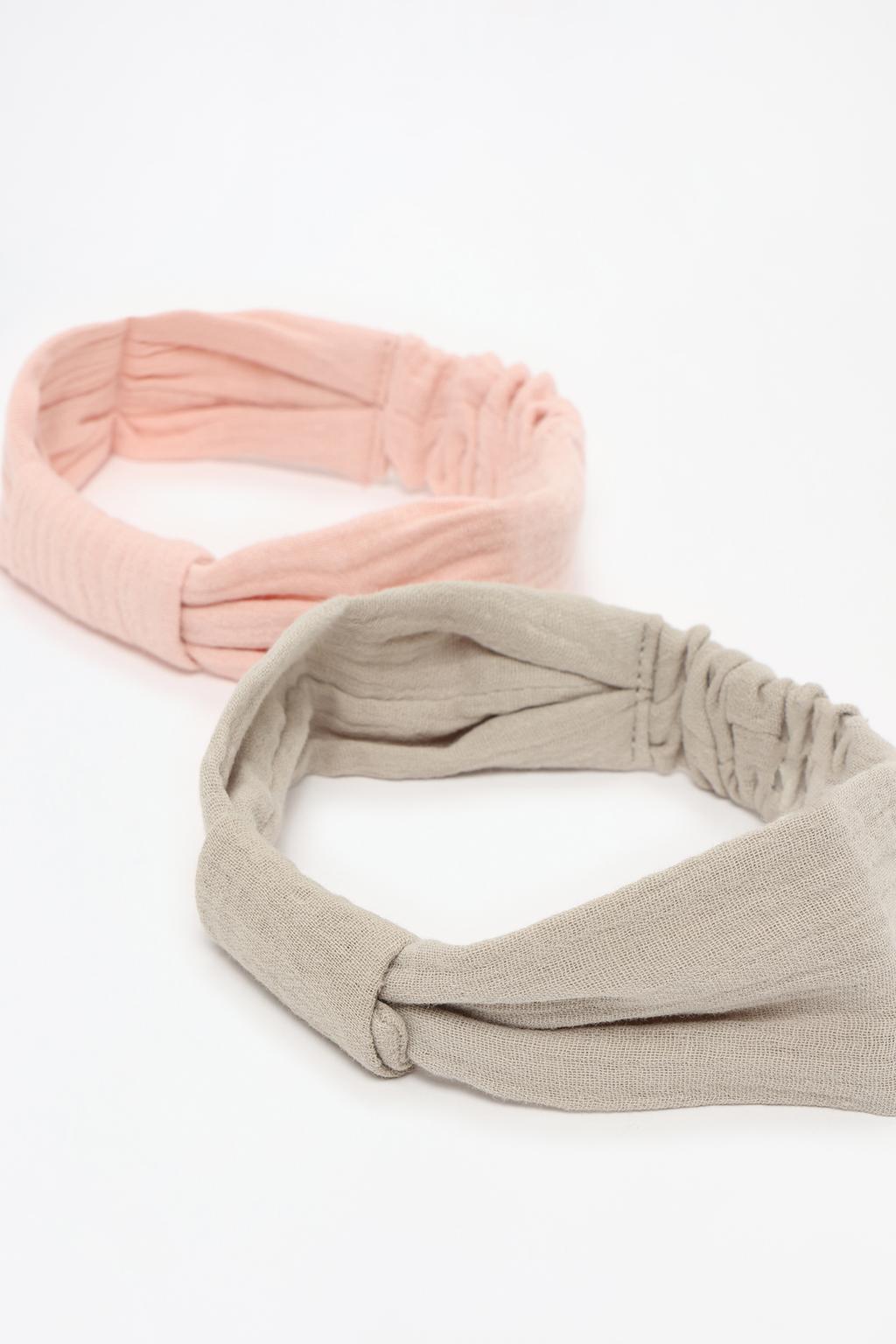 Pack of 2 muslin headbands