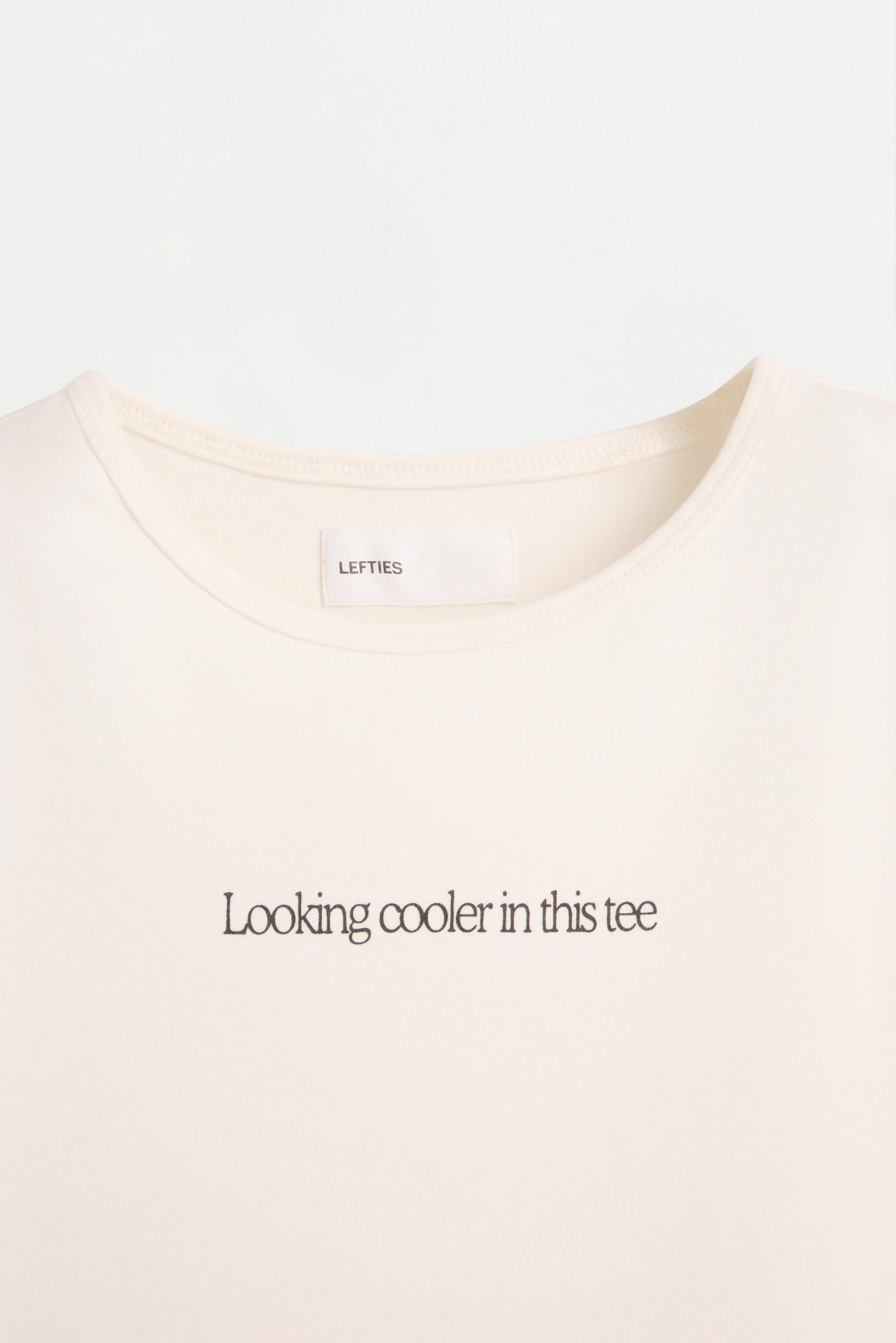 Printed Cropped T-Shirt — OFF WHITE