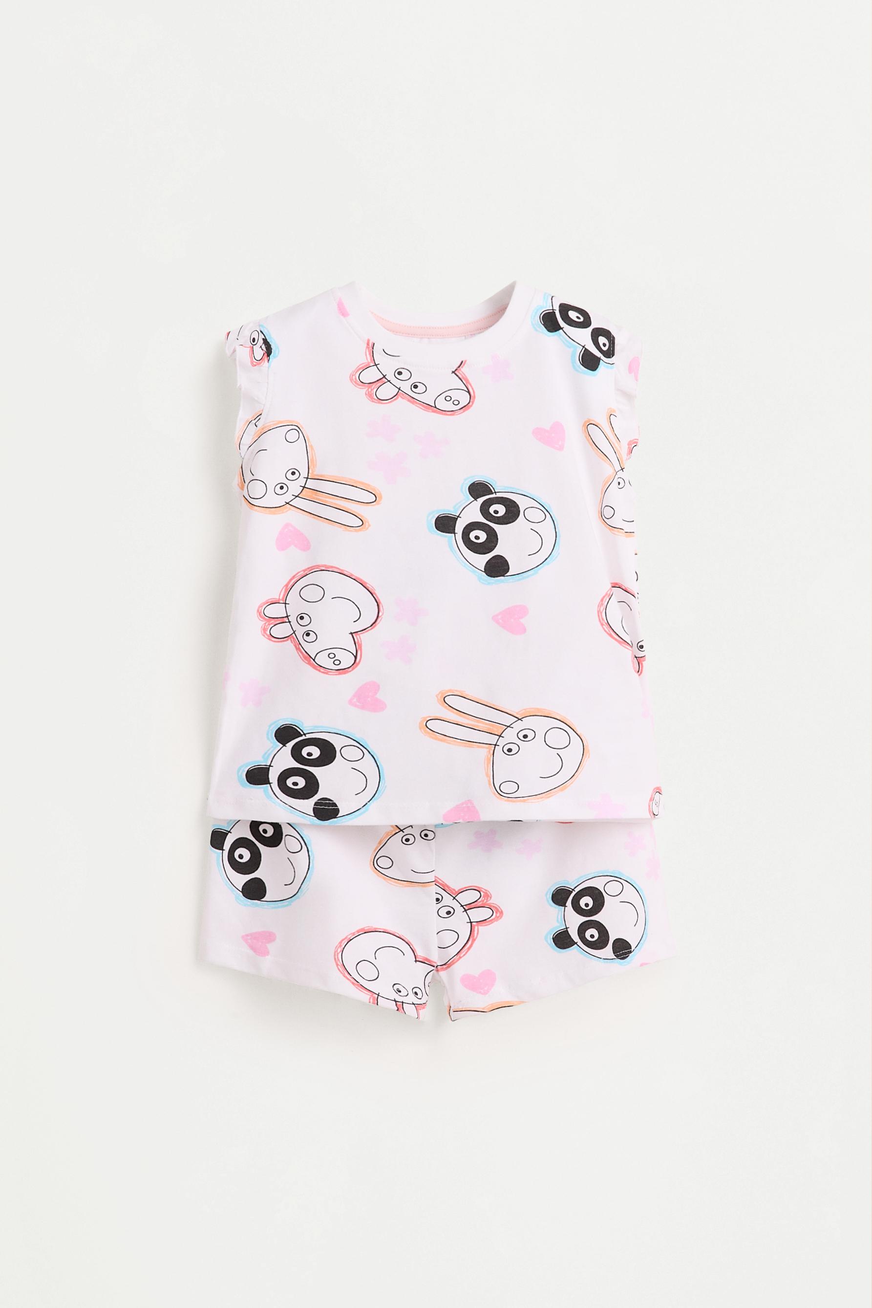 Pack of 2 short Peppa Pig™ pyjamas — PALE PINK