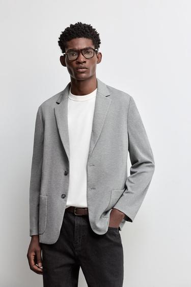 Stretch casual blazer — GREY 2
