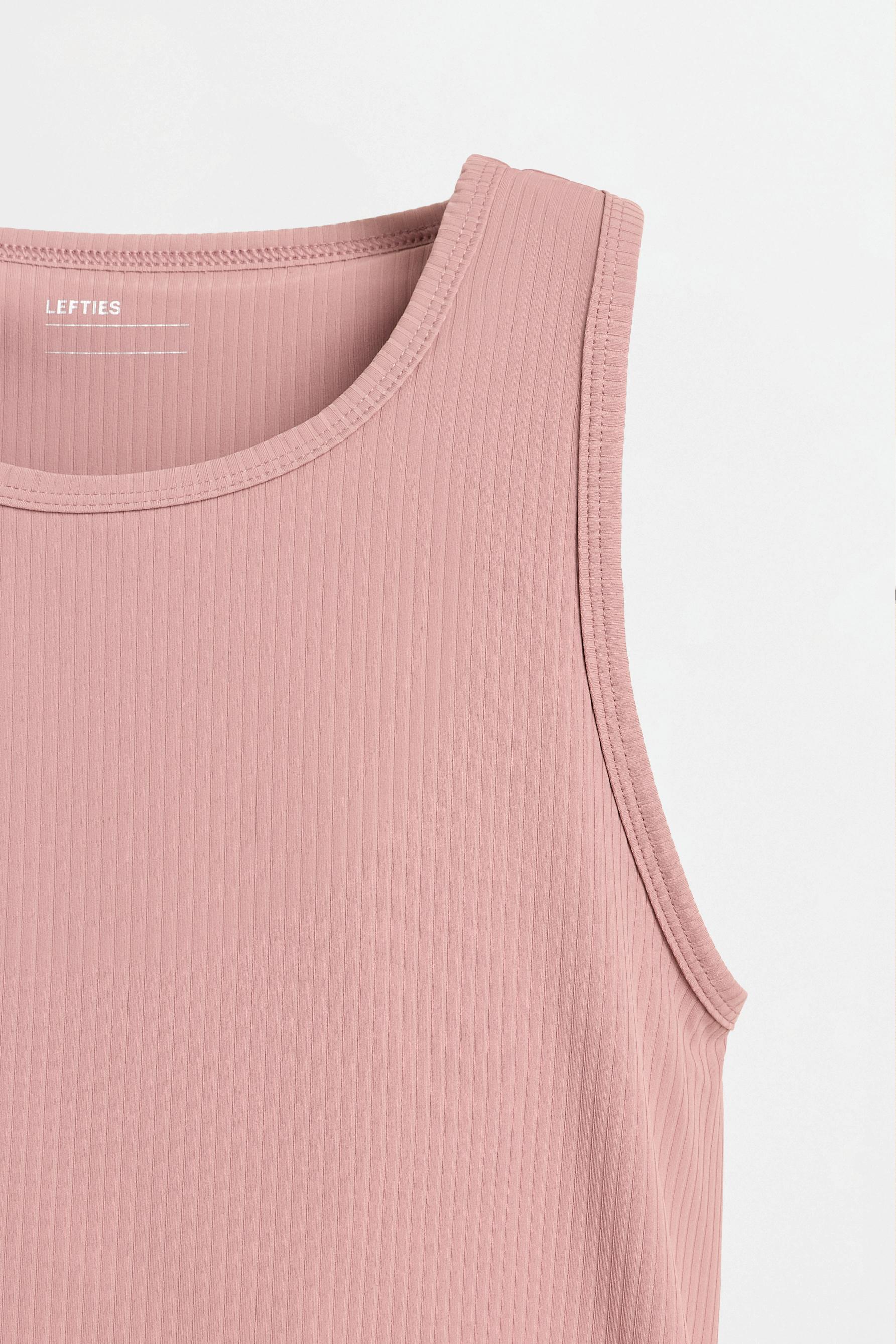 Ribbed sports T-shirt — PINK