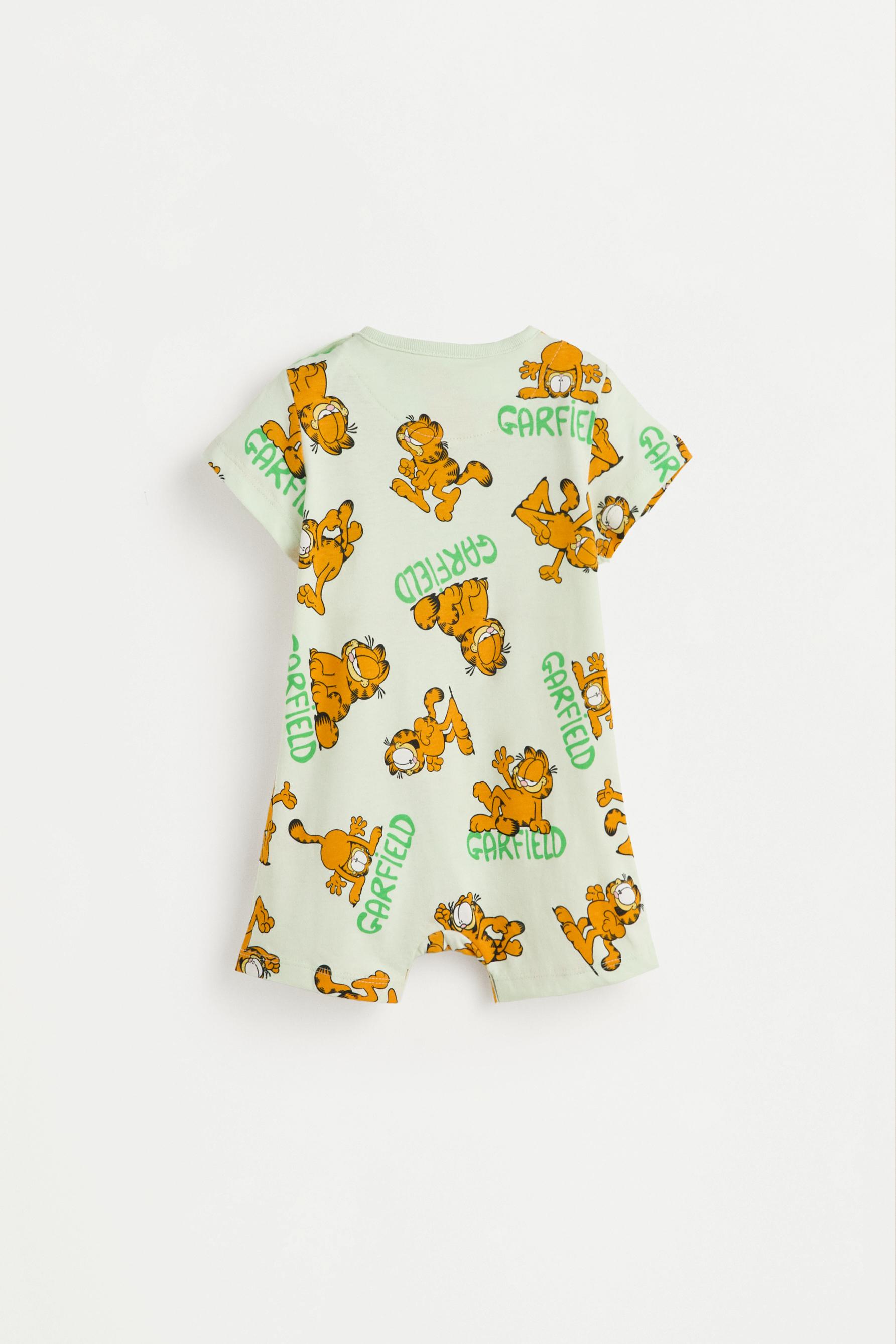 Pack of 2 short Garfield ©Nickelodeon one-piece pyjamas — PALE BLUE