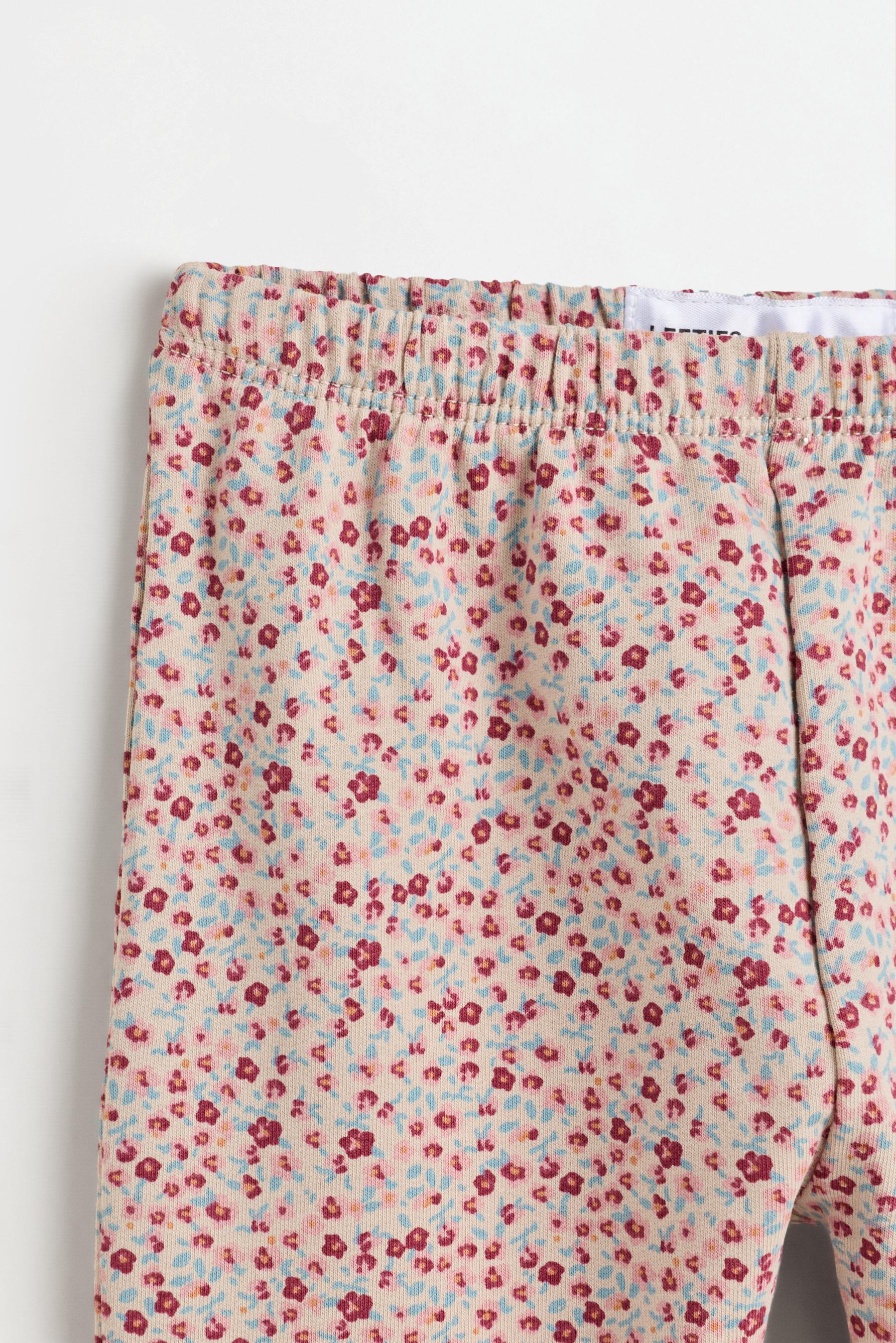 Printed plush sweatshirt and trousers set — ECRU