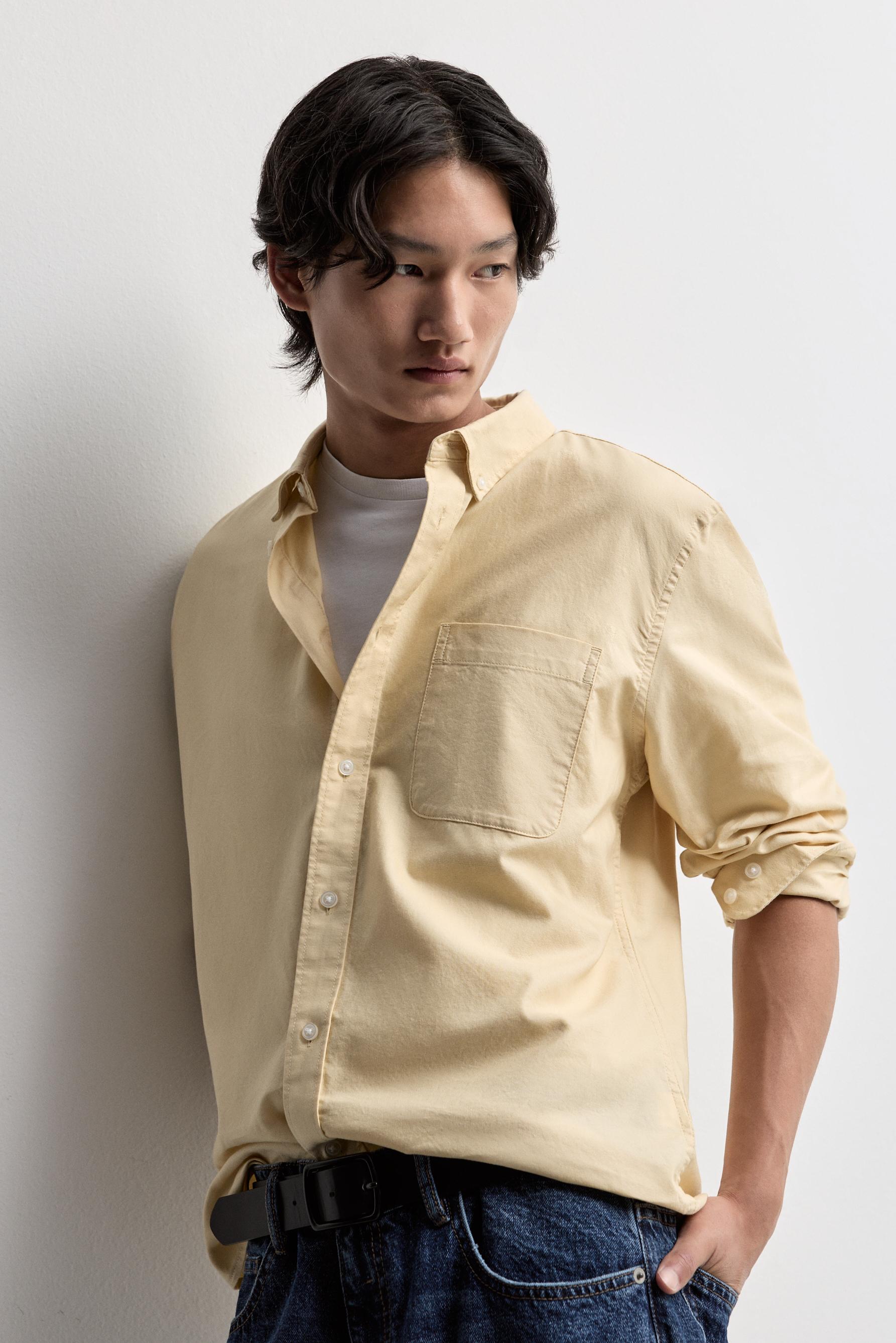 Oxford shirt — YELLOW