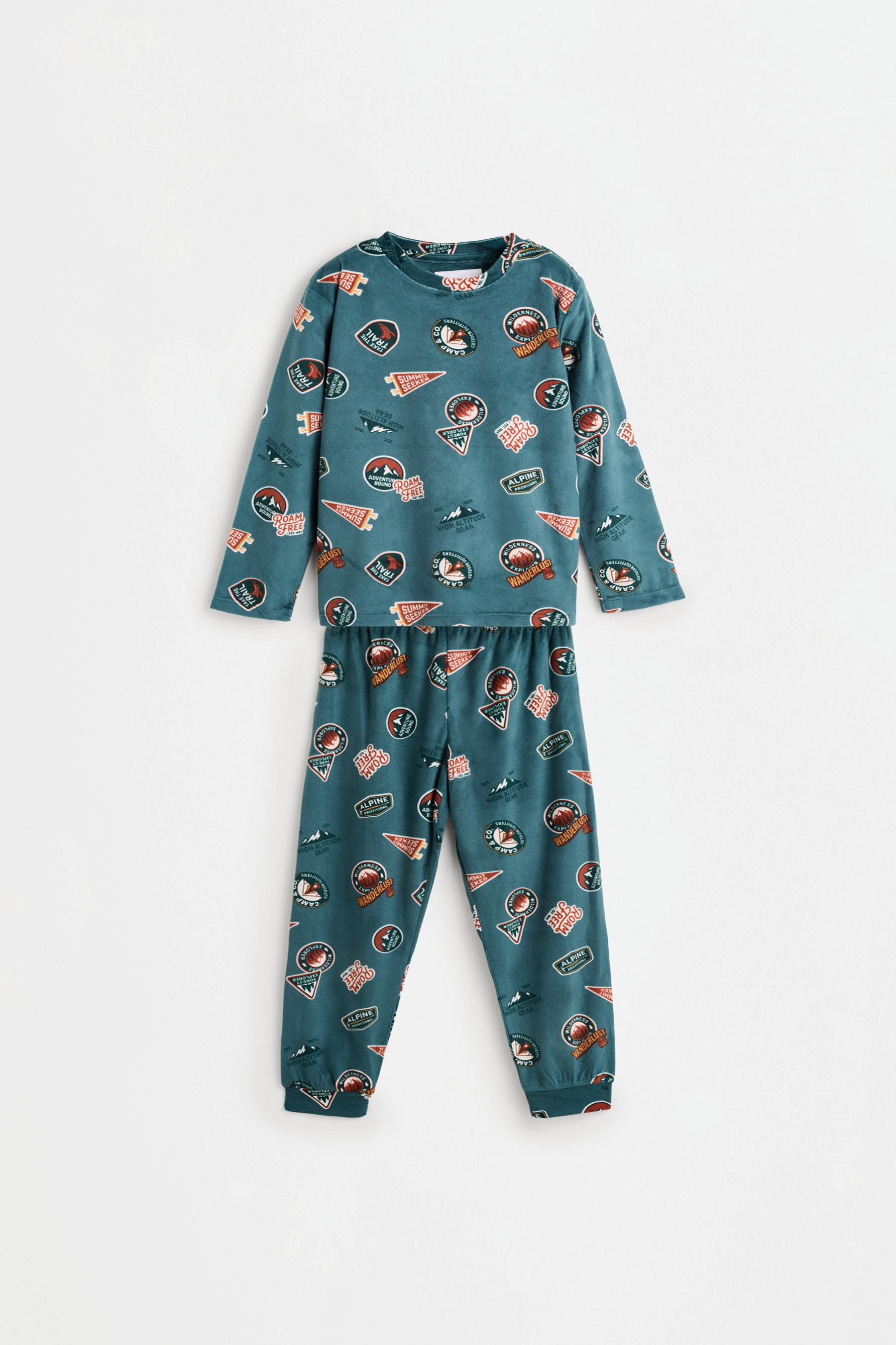 Pijama largo aterciopelado