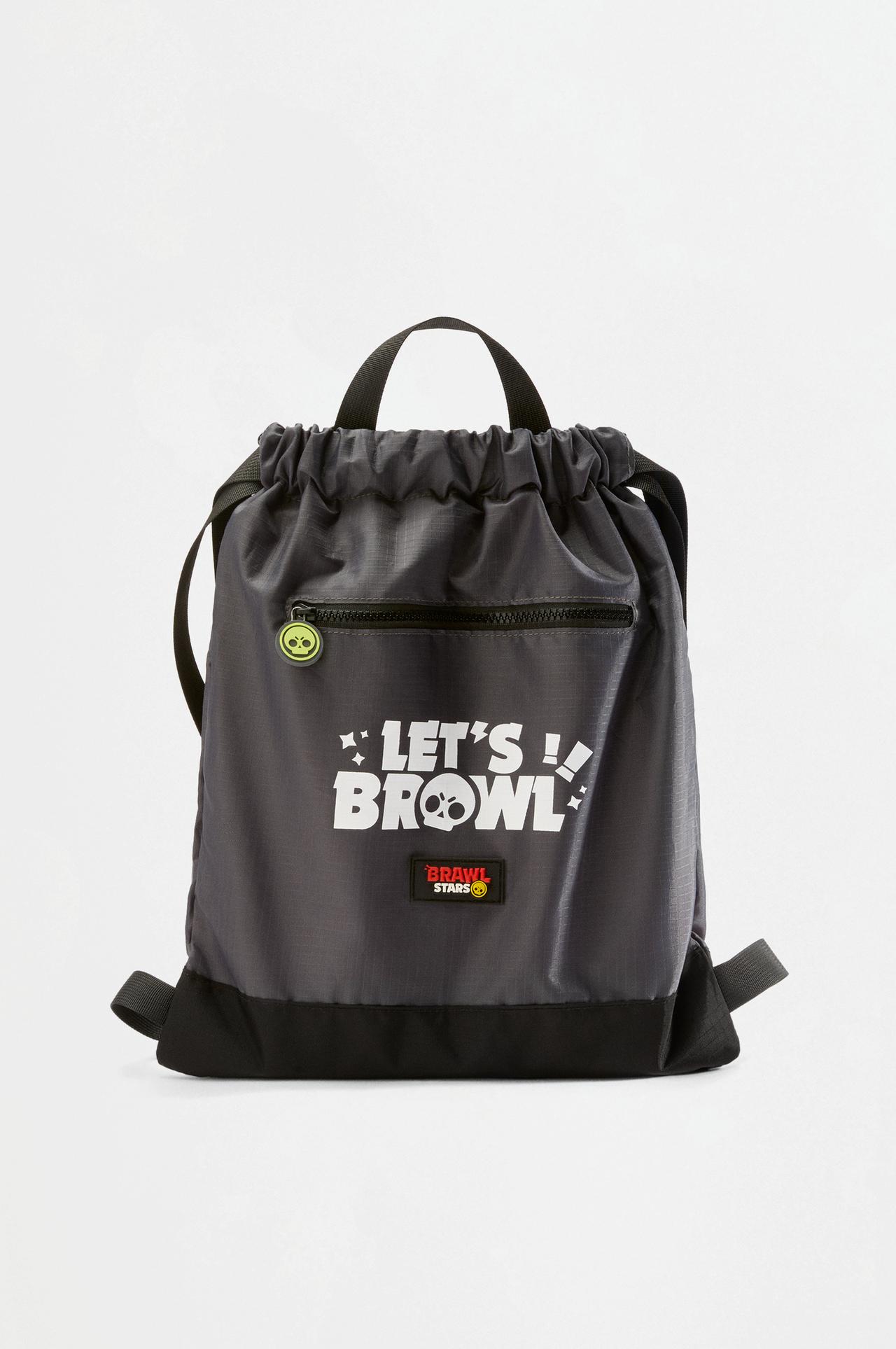 Brawl Stars ©Supercell Oy drawstring backpack — GREY