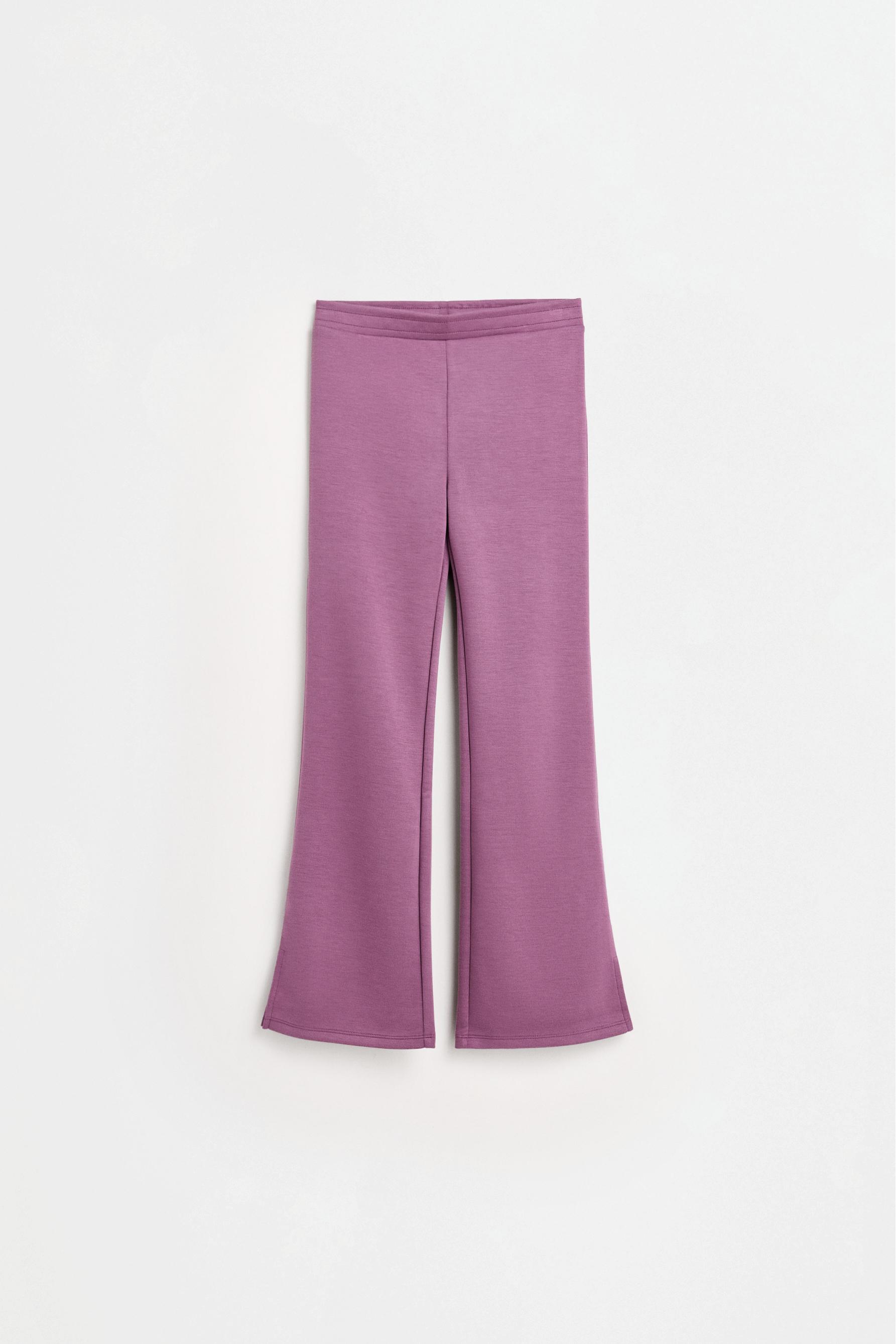 Bell bottom trousers with splits — REDDISH