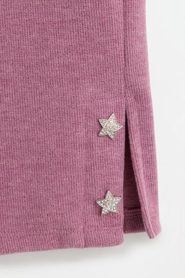 Star bias cut trousers — PINK 3