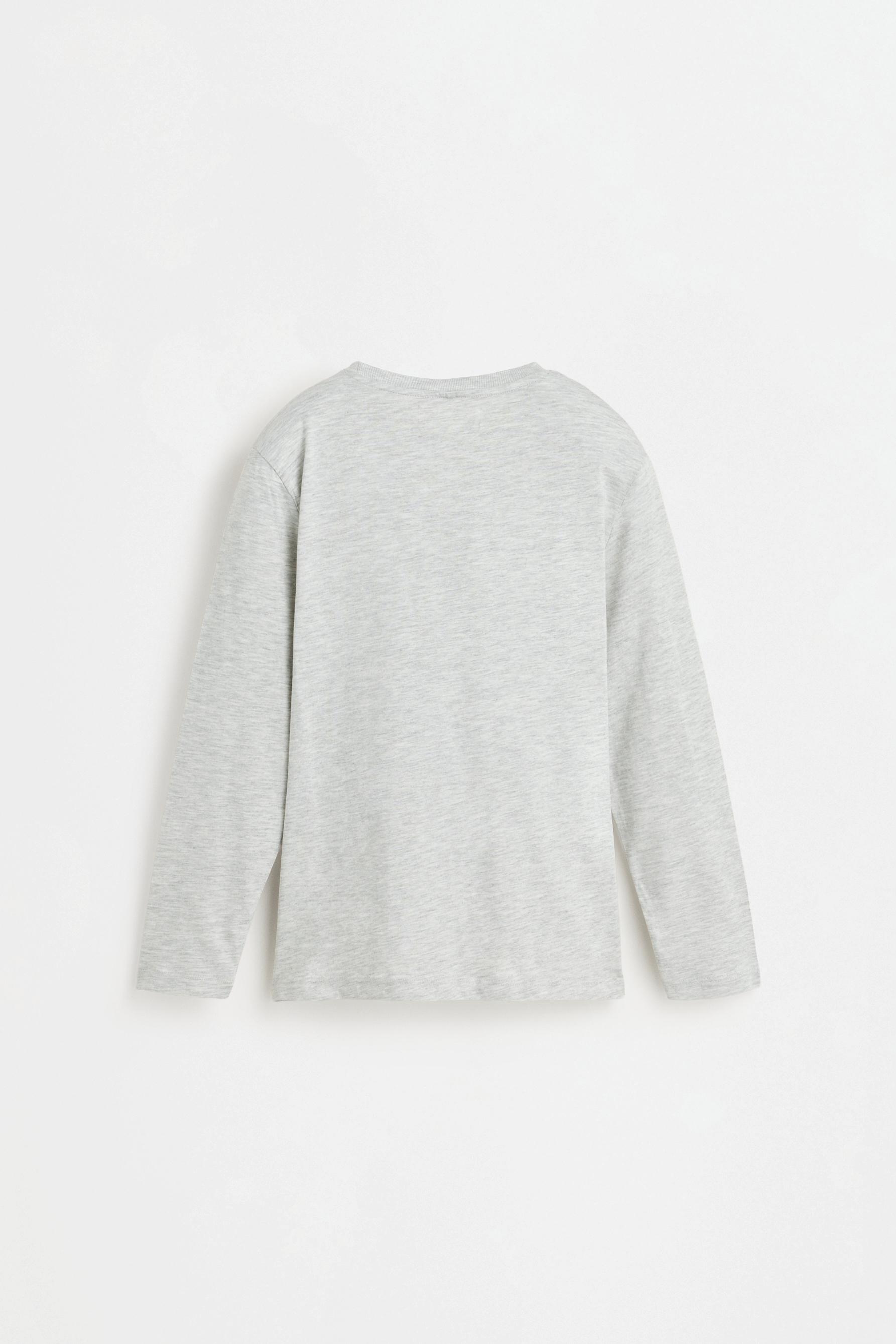 Pack of 4 plain long sleeve T-shirts — WHITE