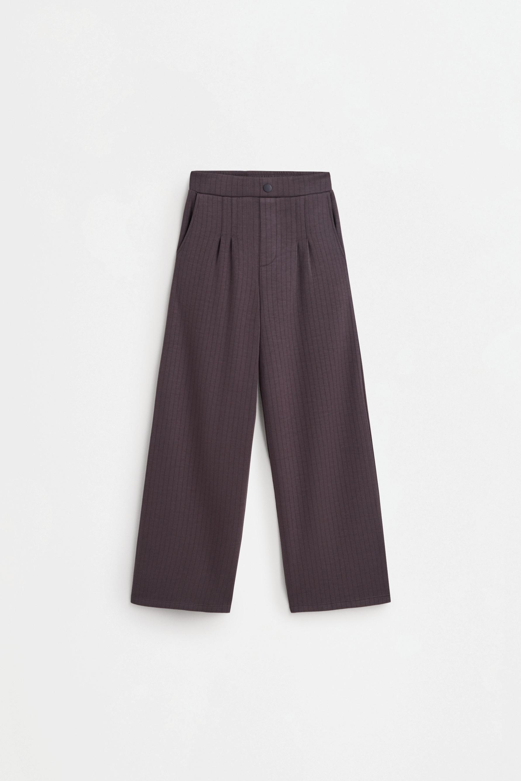 Ribbed straight-leg trousers — LEAD