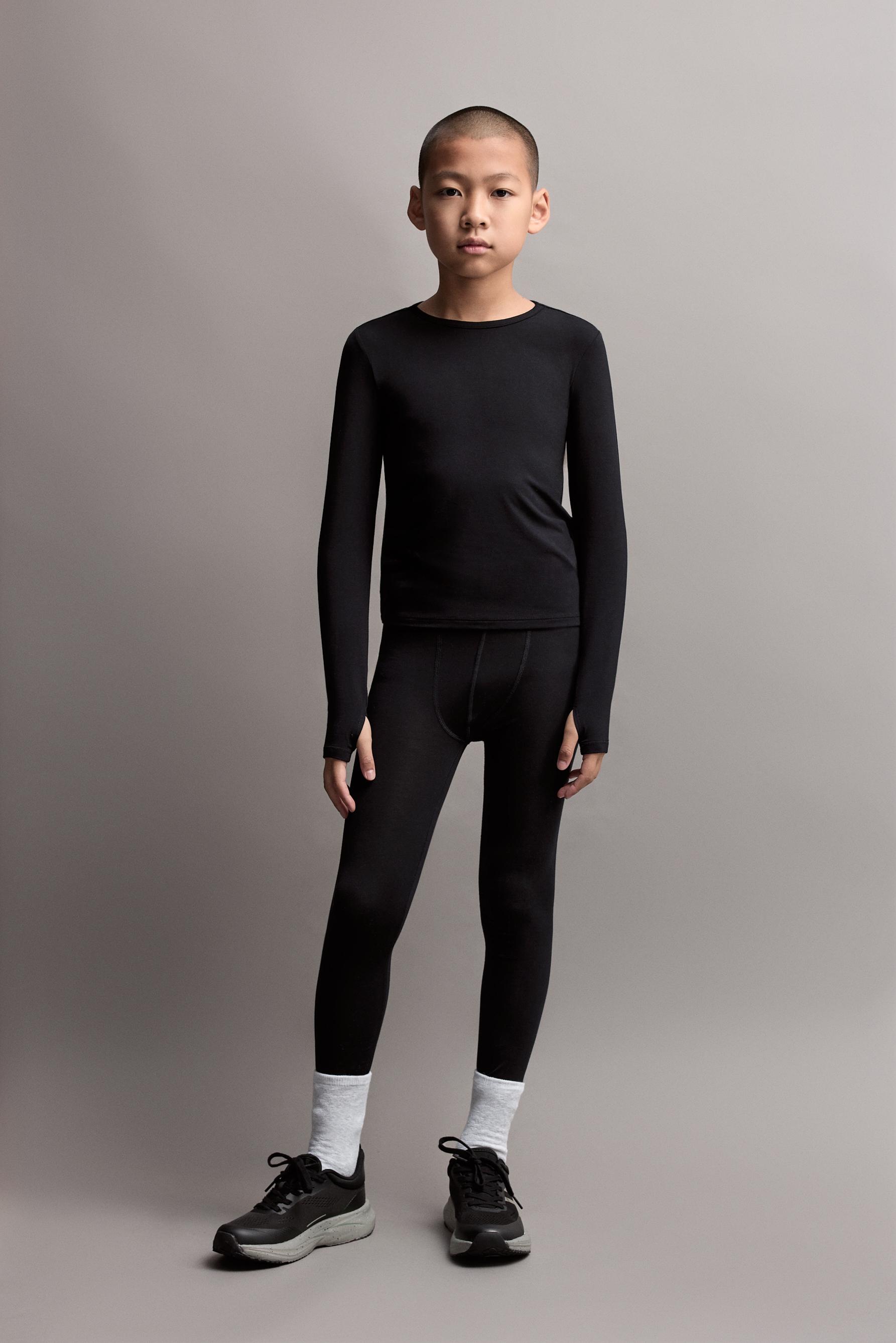 LIGHTWEIGHT thermal comfort T-shirt — BLACK