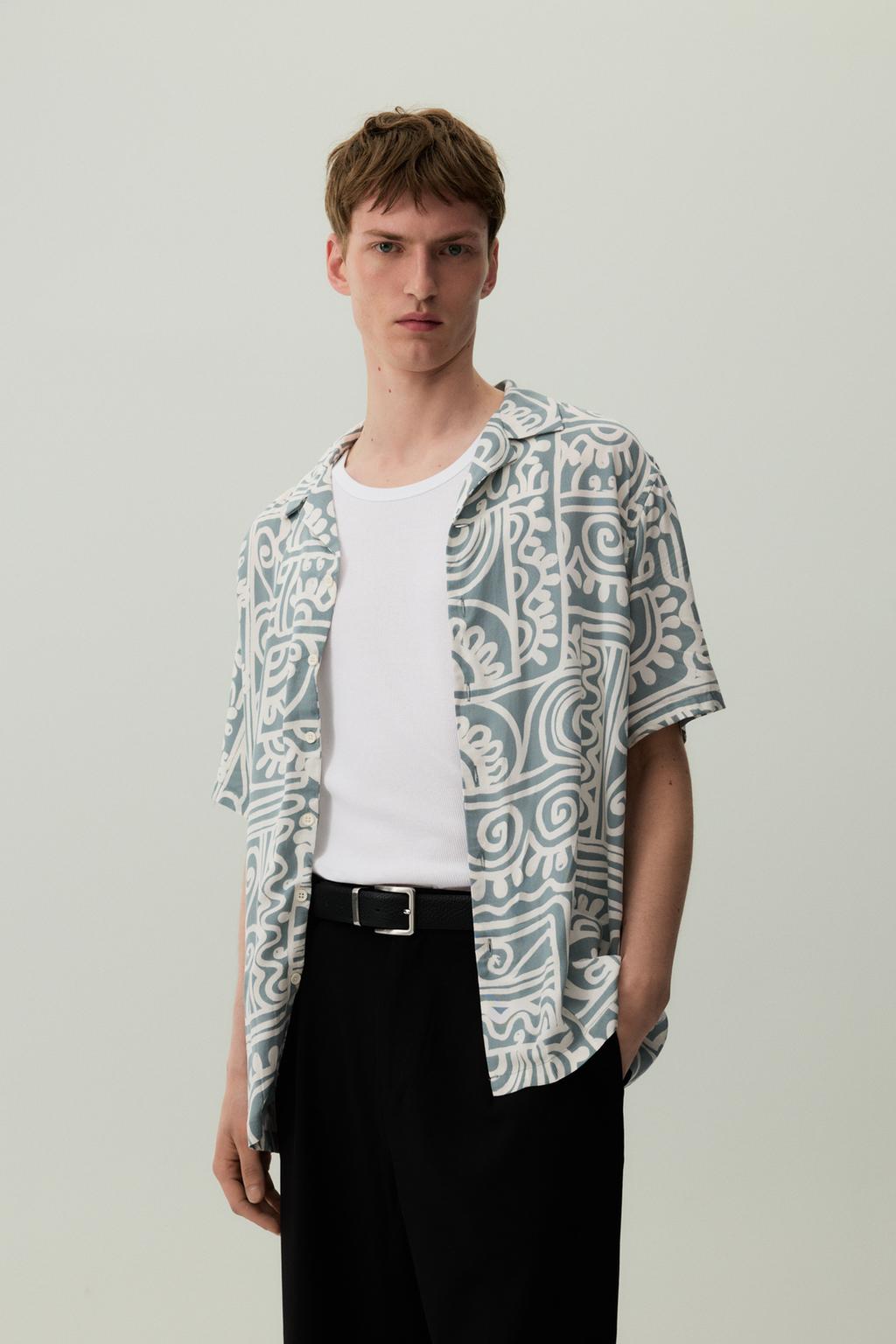 Printed resort shirt