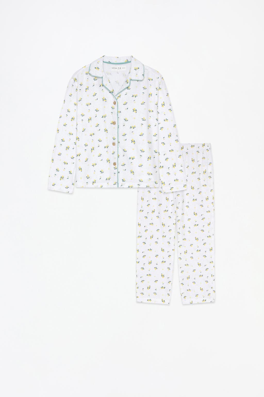 Collared printed pyjamas