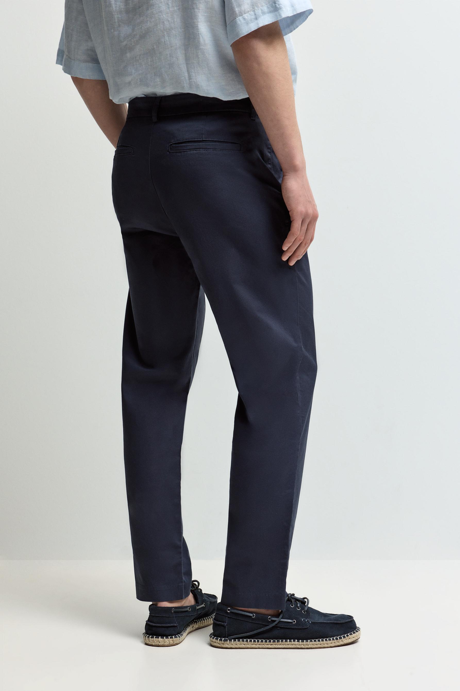 Slim fit chino trousers — NAVY