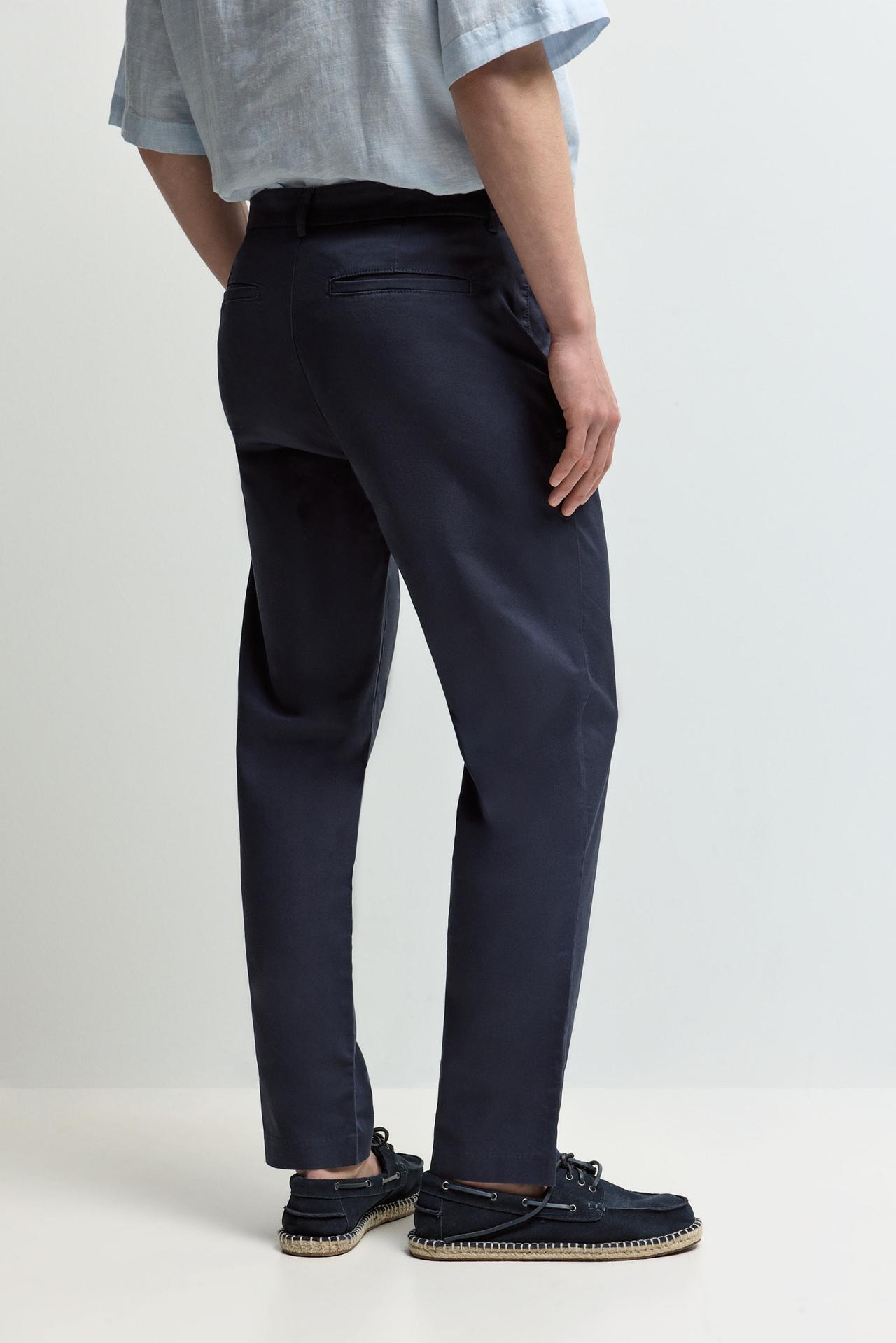 Slim fit chino trousers — NAVY