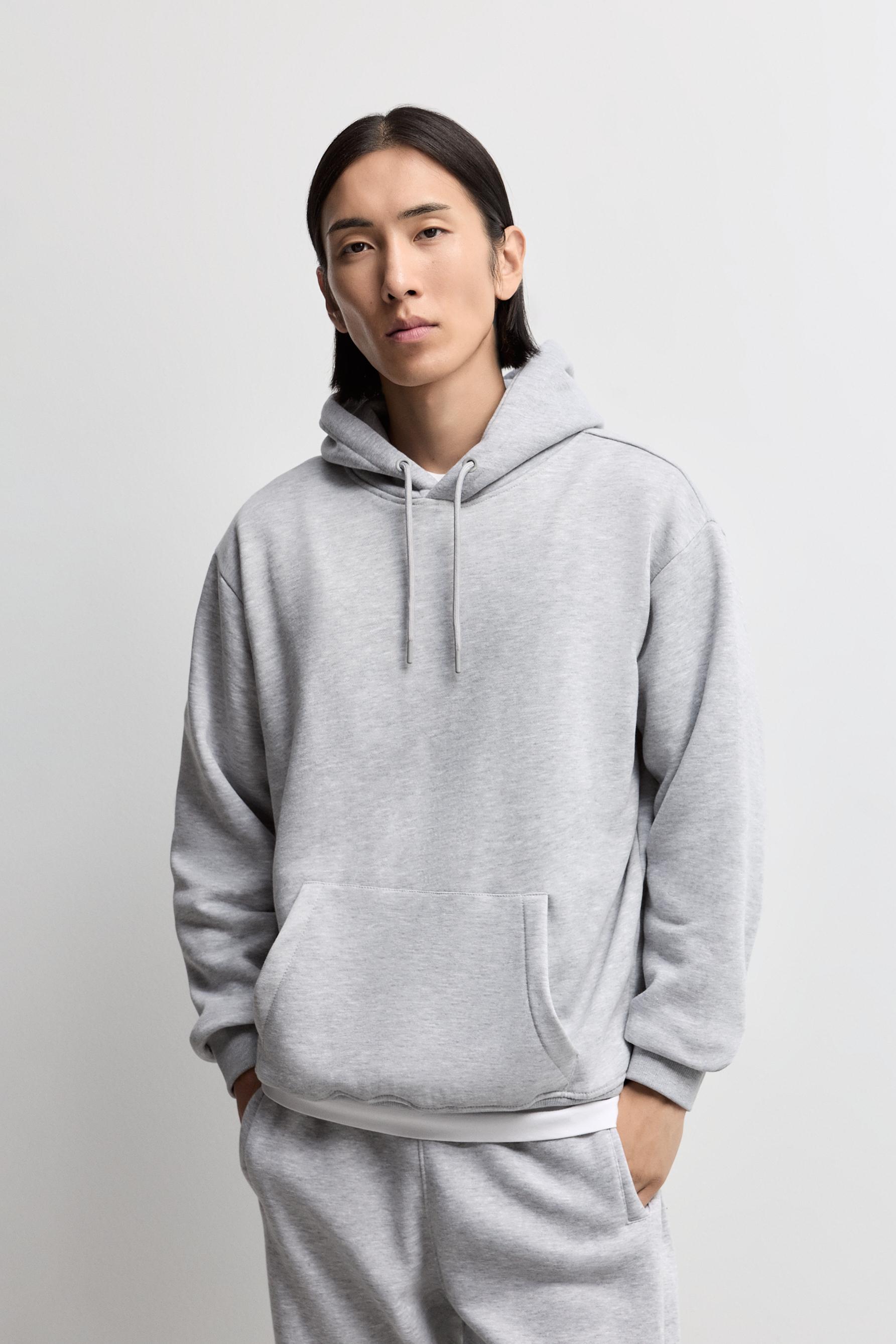 Basic hoodie — GREY MARL