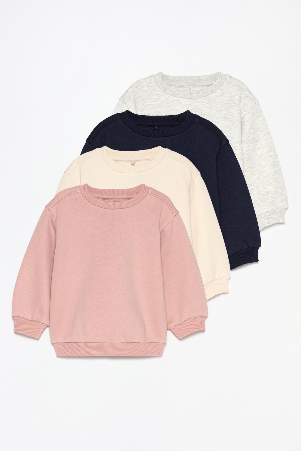 Pack of 4 basic sweatshirts