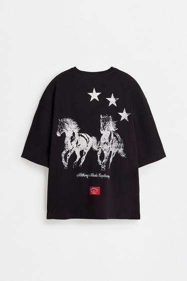 Printed T-shirt — BLACK 8