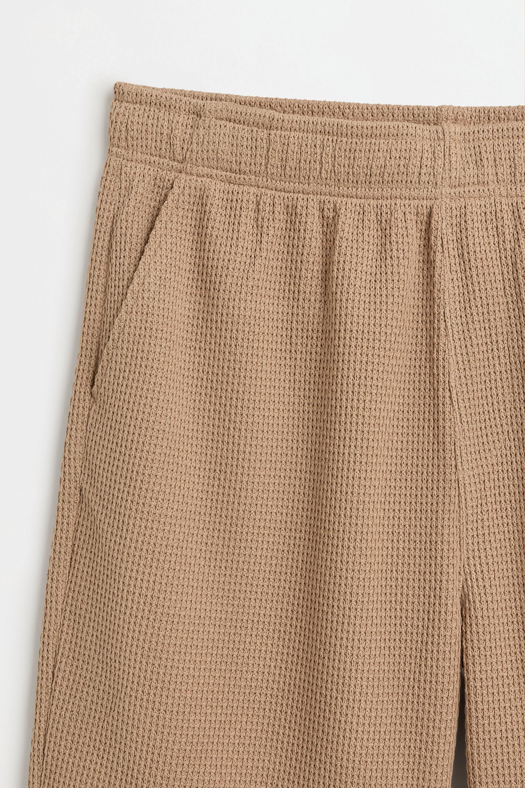 Waffle-textured Bermuda shorts — YARN