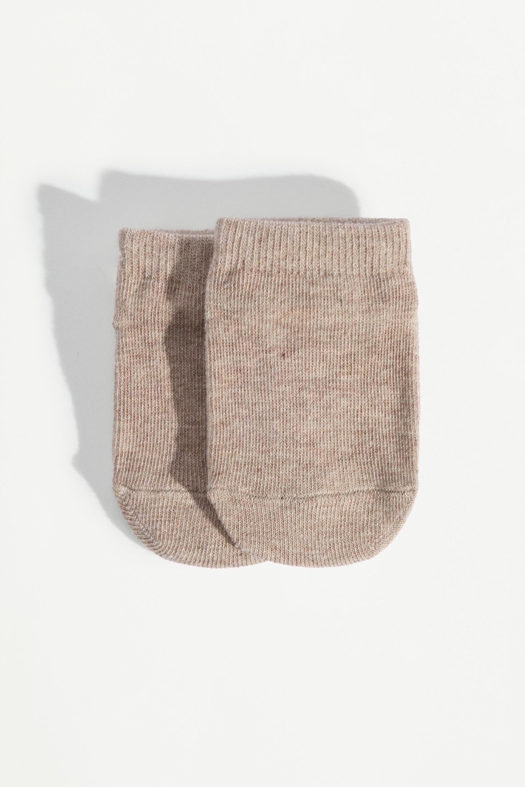 Non-slip short socks (5-pack) — GREY TONES