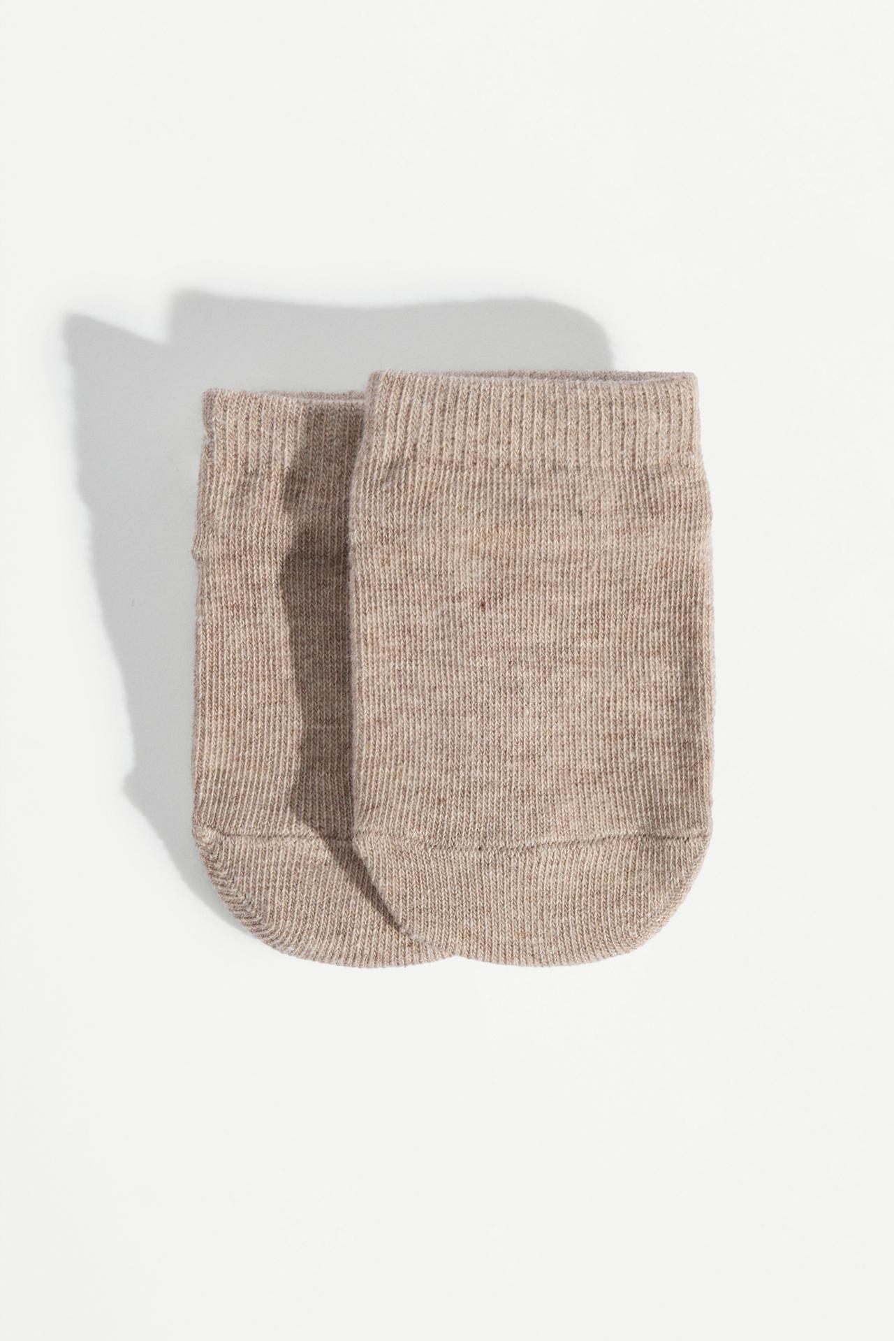Non-slip short socks (5-pack) — GREY TONES