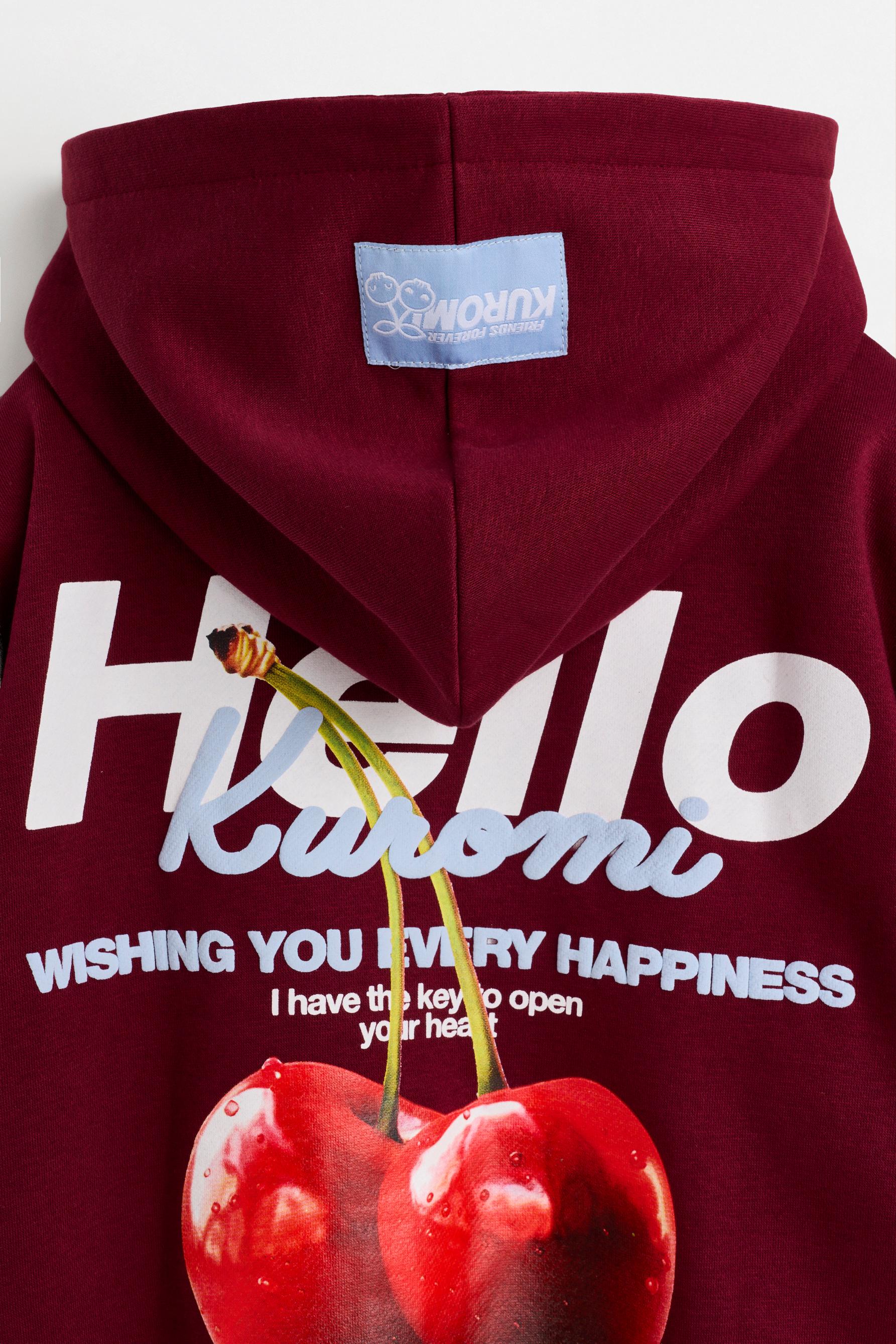 Kuromi ©SANRIO hoodie — BURGUNDY