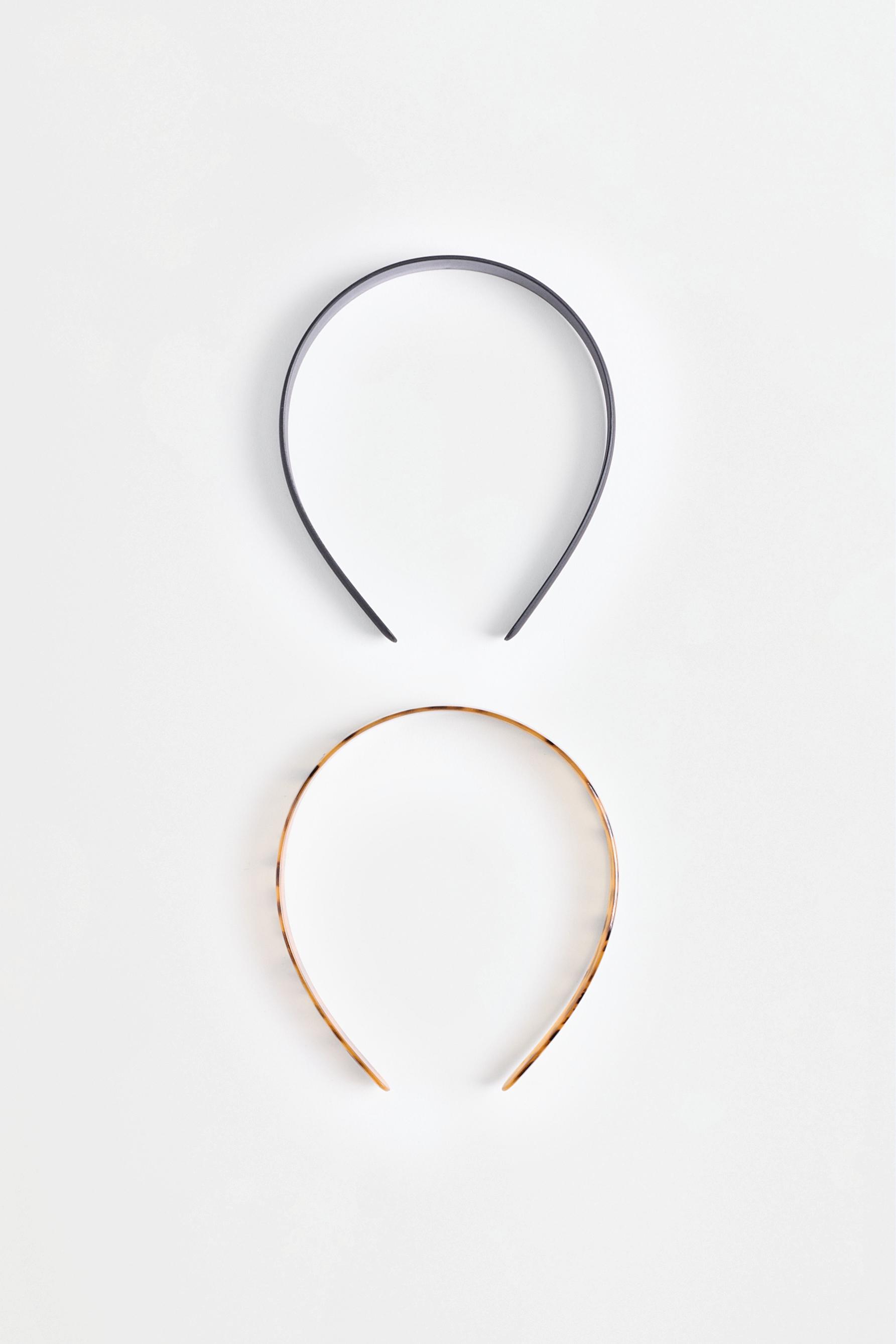 Rigid Headbands (2-Pack) — TORTOISESHELL