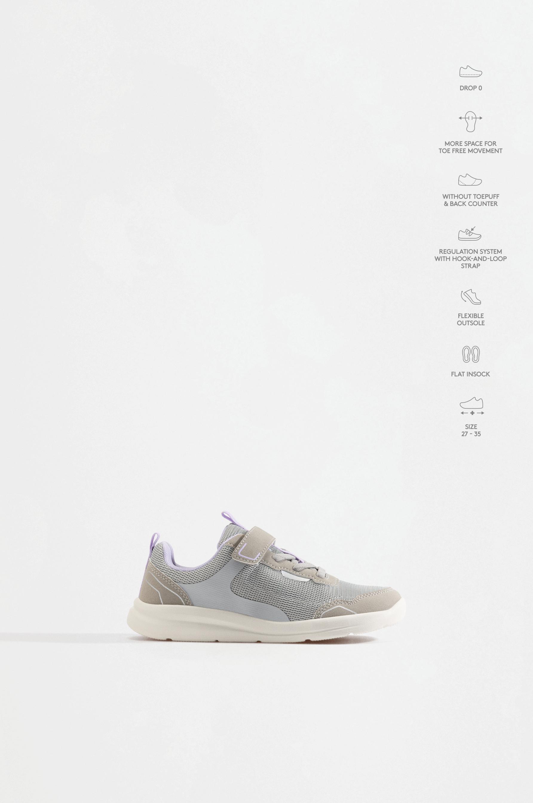 Casual barefoot multi-piece trainers — GREY