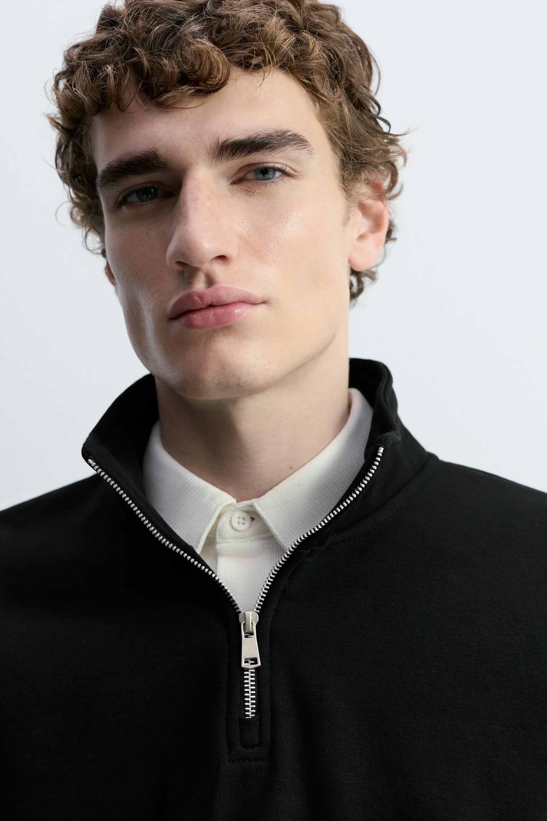 Quarter-zip sweatshirt - Shirts - CLOTHING - Man | LEFTIES Portugal