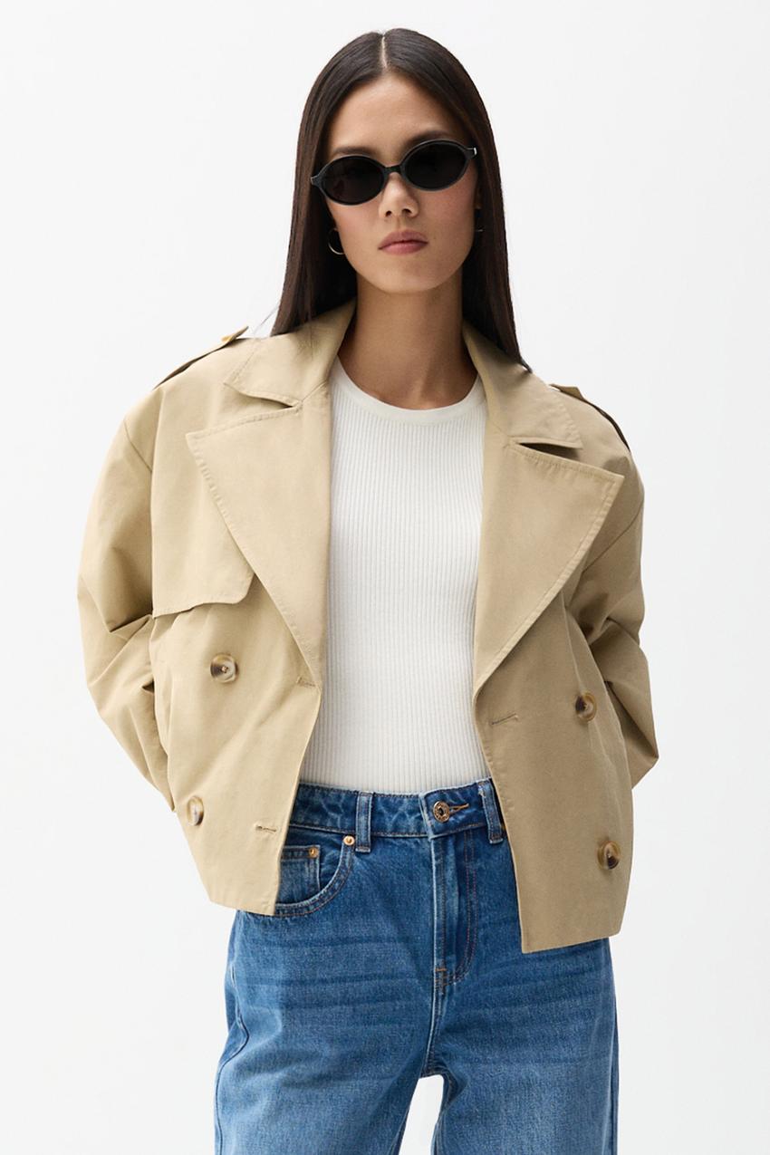 Gabardina corta Jerséis Cárdigans ROPA Mujer Lefties ESPAÑA