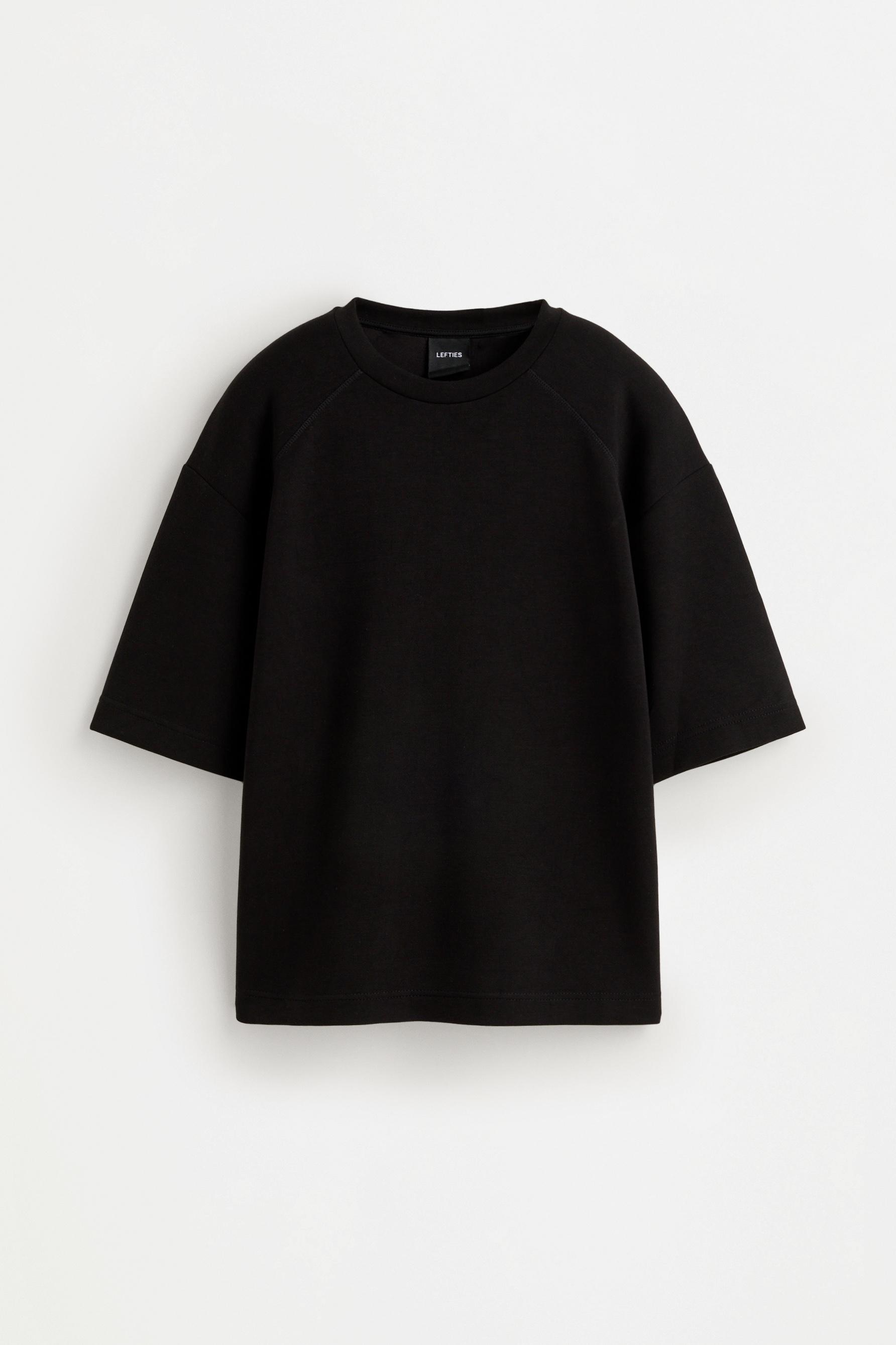 Raglan sleeve sweatshirt — BLACK