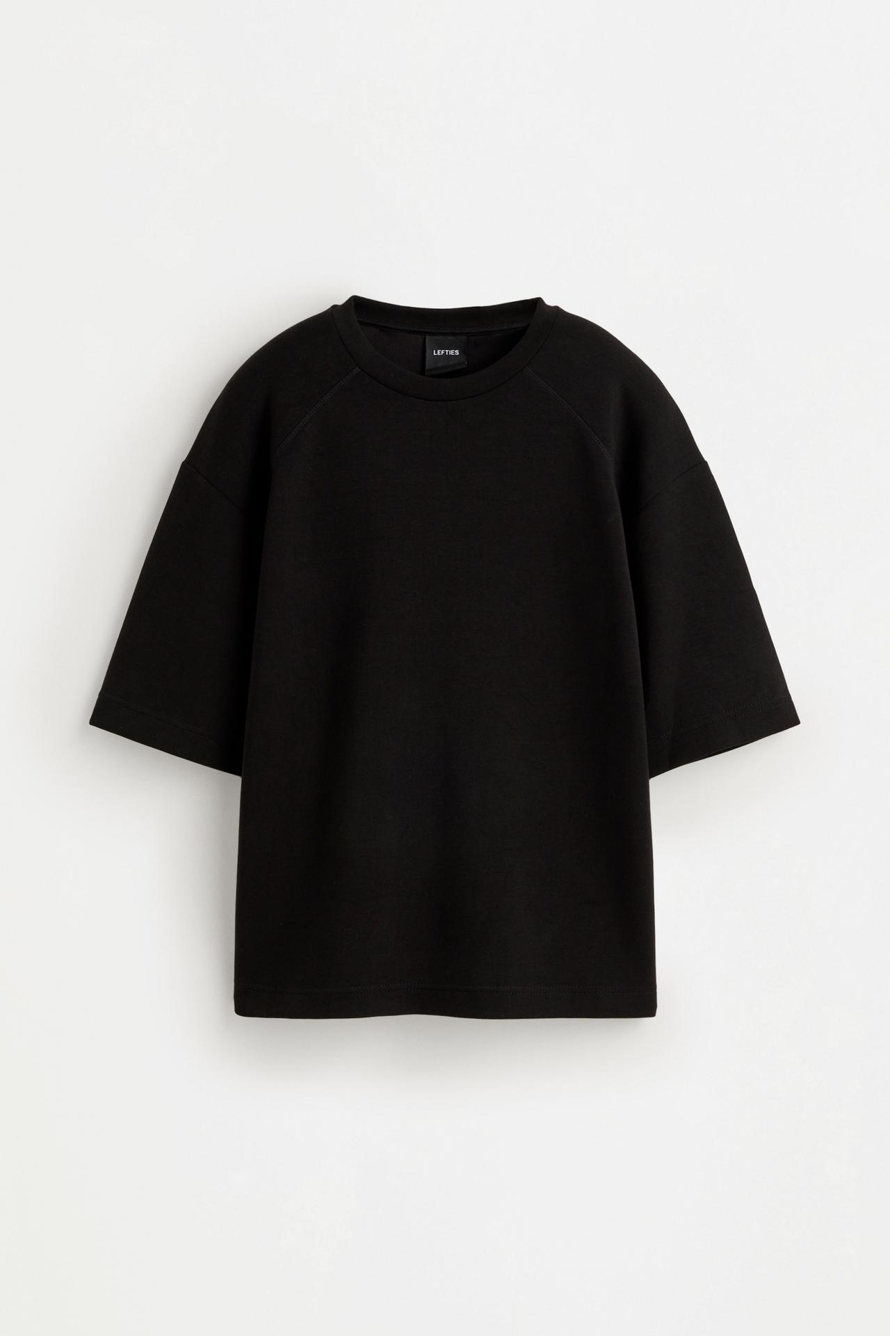 Raglan sleeve sweatshirt — BLACK