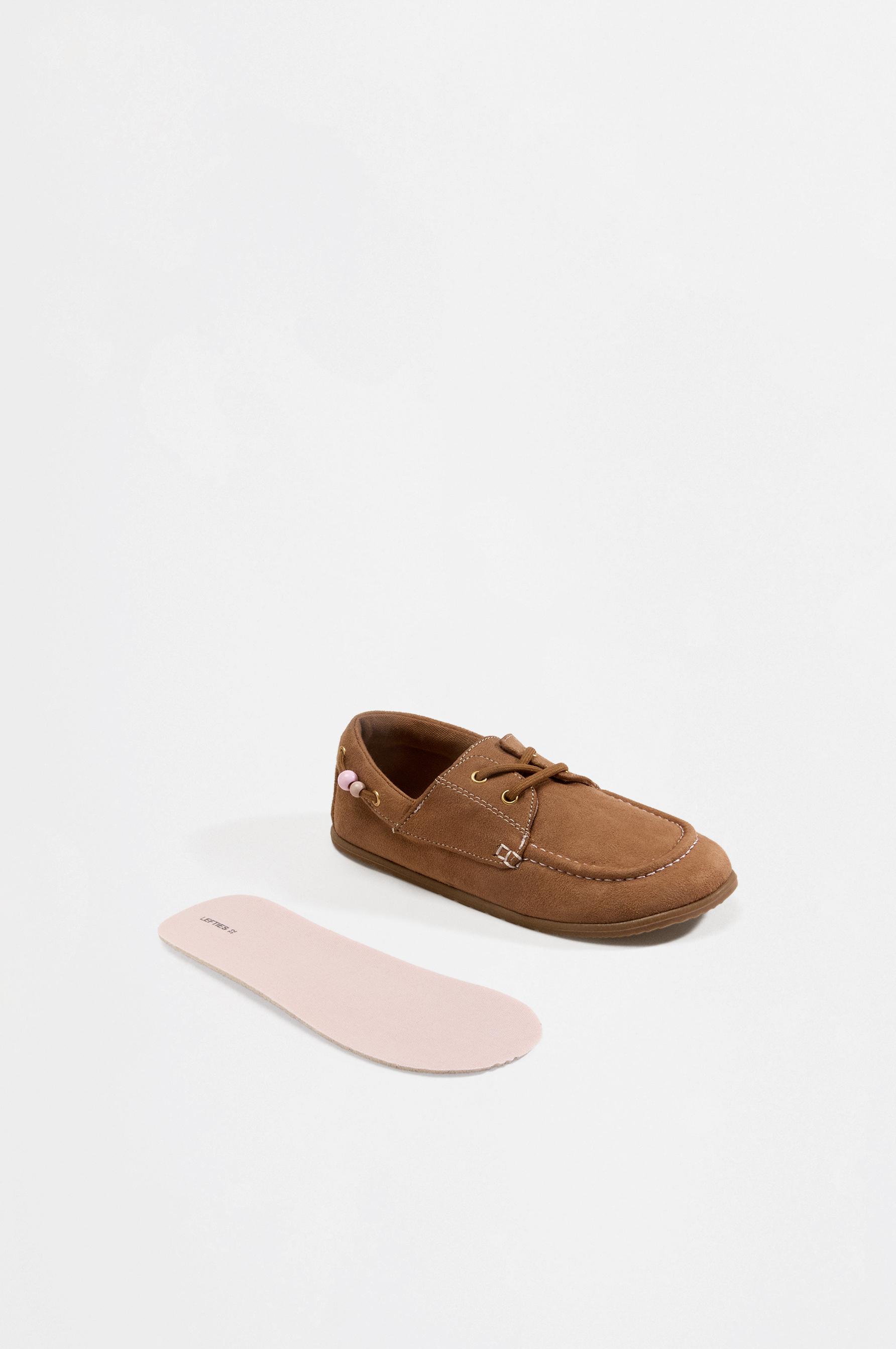 Beaded barefoot loafers — LEATHER