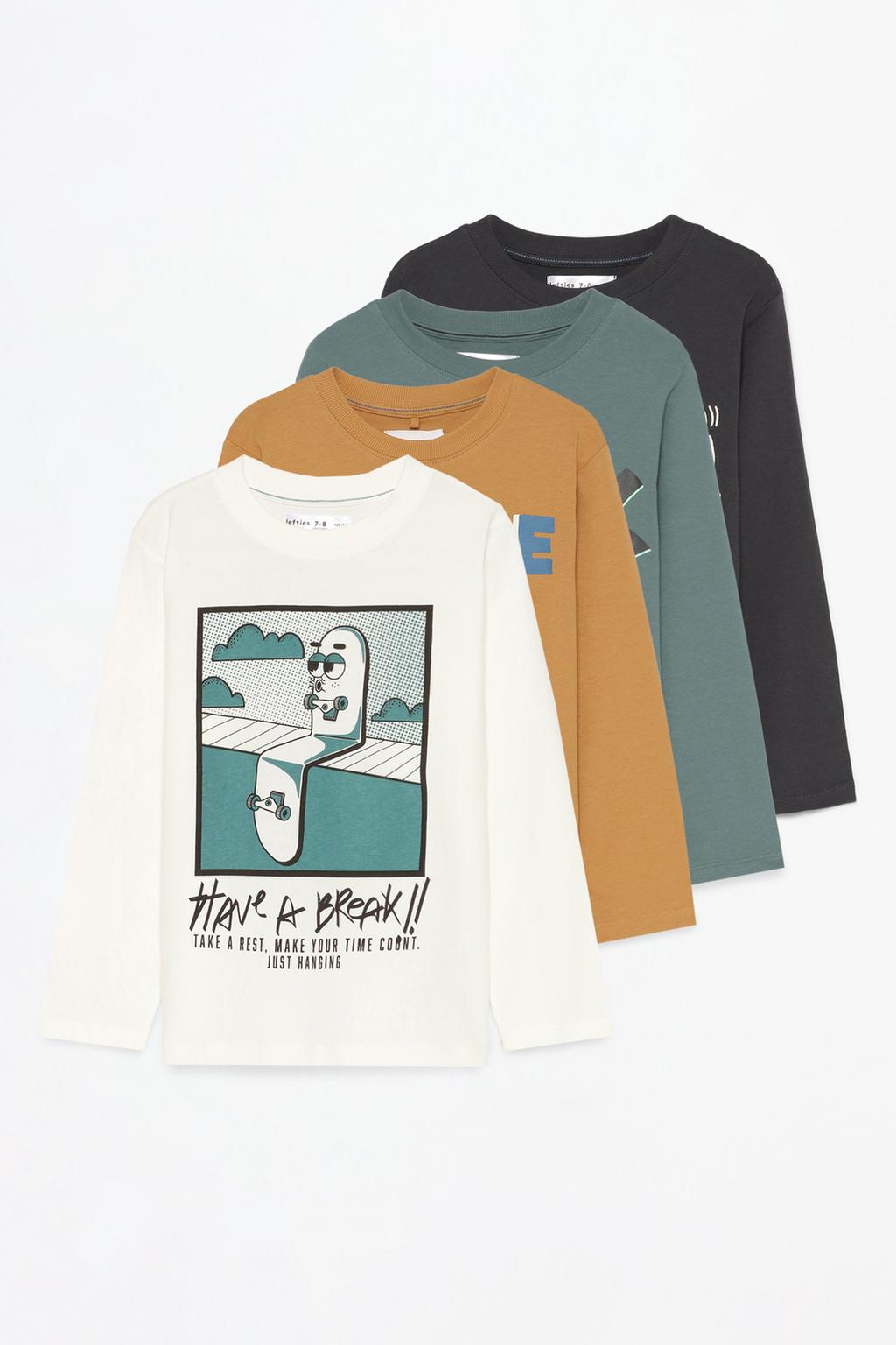 4-pack of long sleeve T-shirts