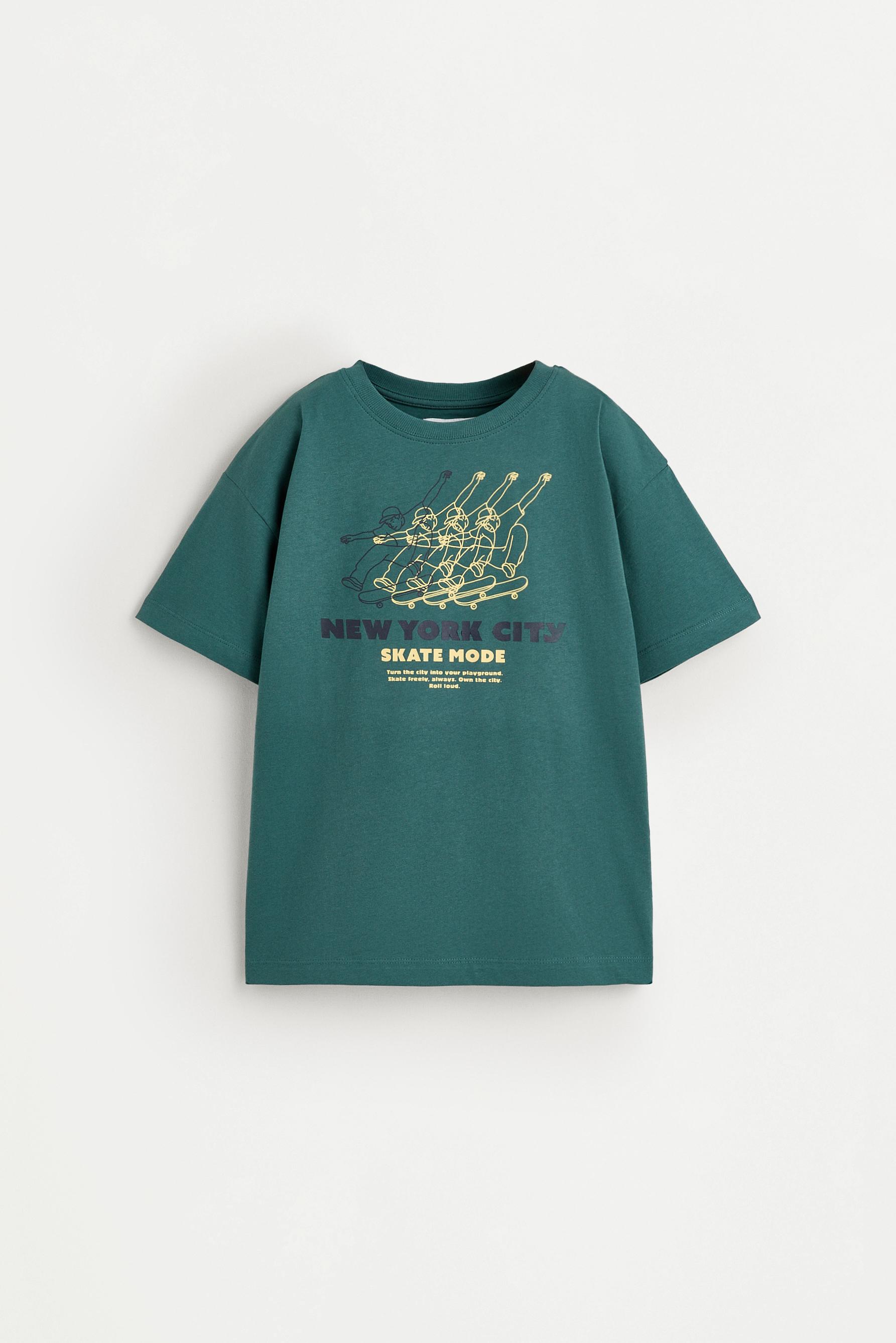 Printed T-shirt — PALE MINT GREEN