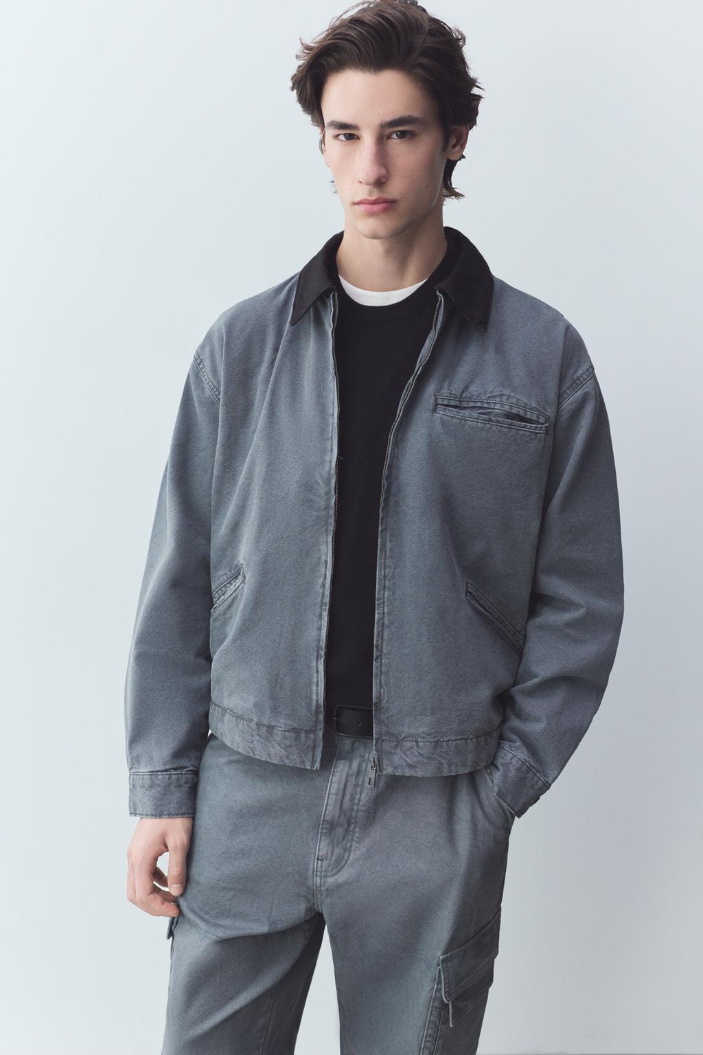 Denim worker jacket