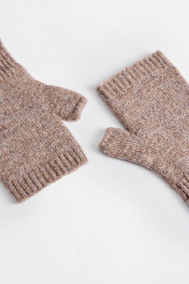 Long mitten gloves — TAUPE BROWN 3