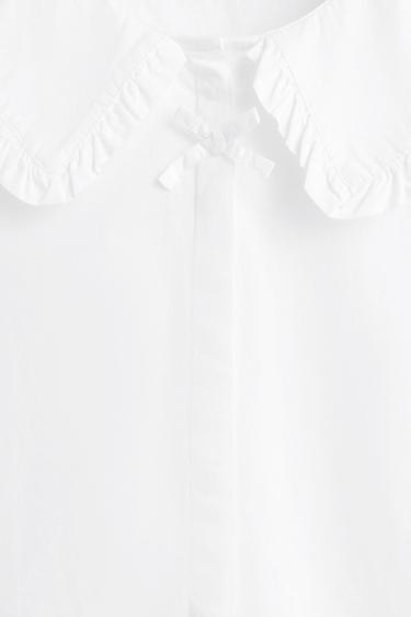 Peter Pan collar blouse — WHITE 5