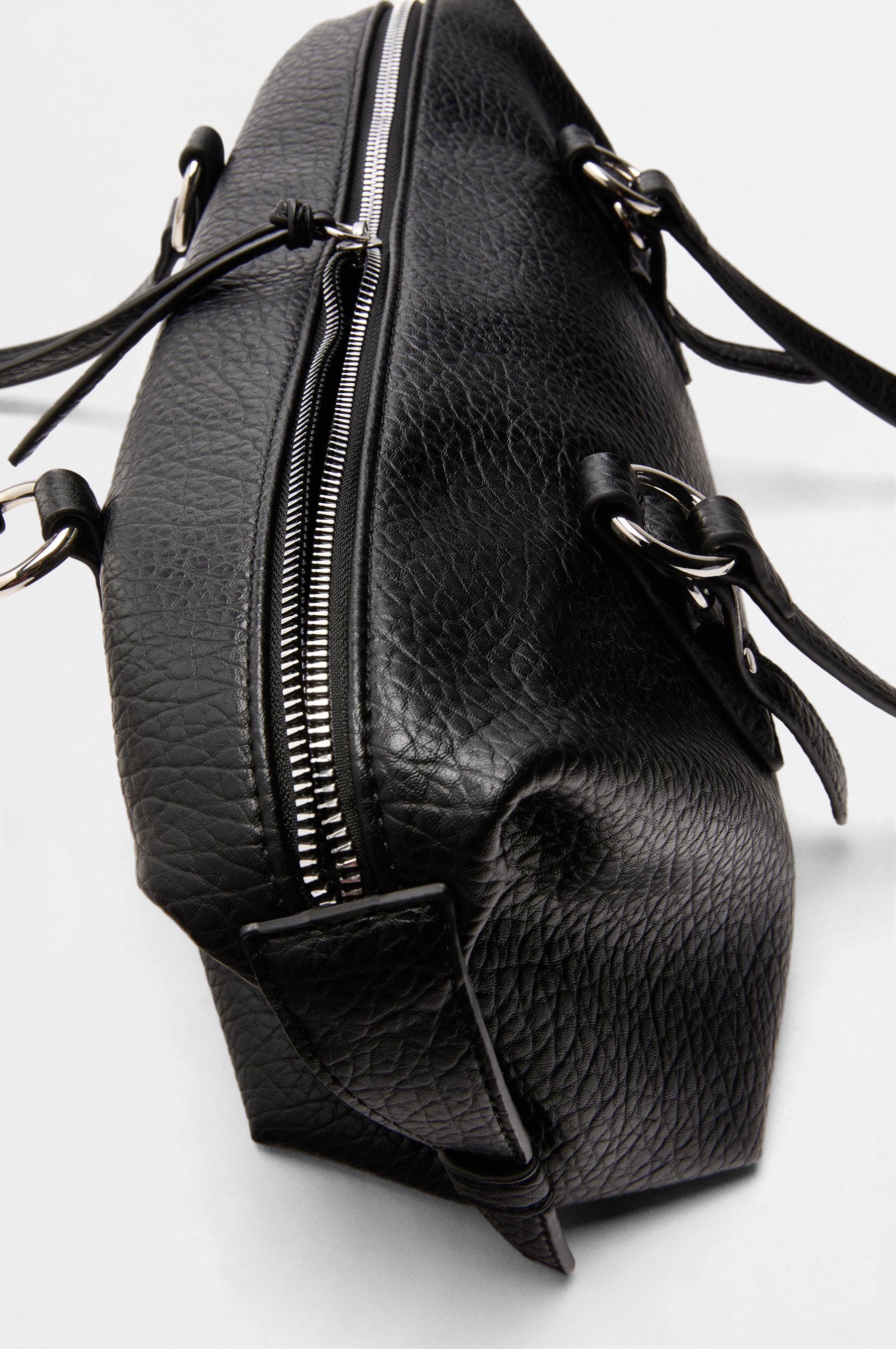 Ring shoulder bag — BLACK