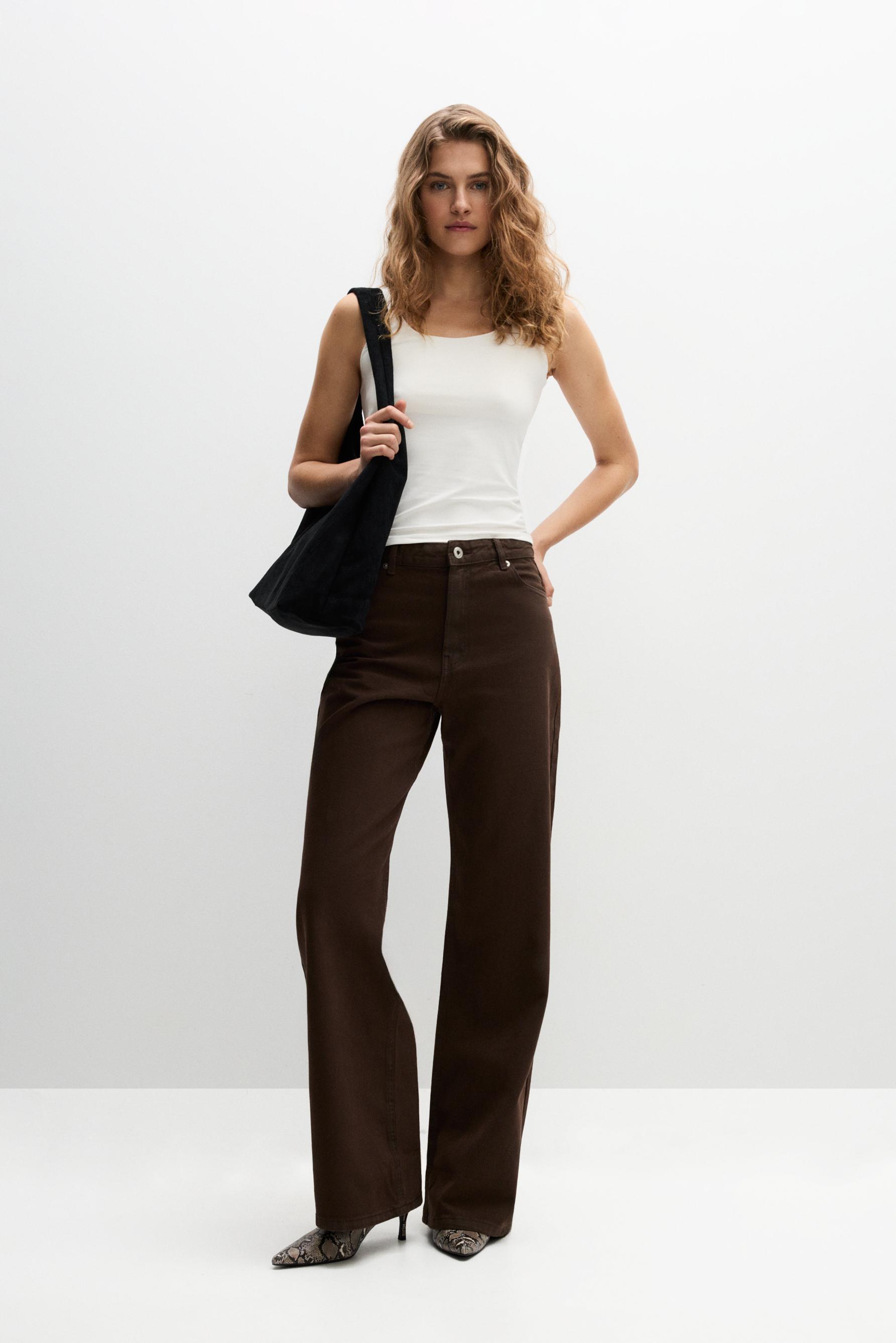 Polyamide T-shirt with wide straps — WHITE