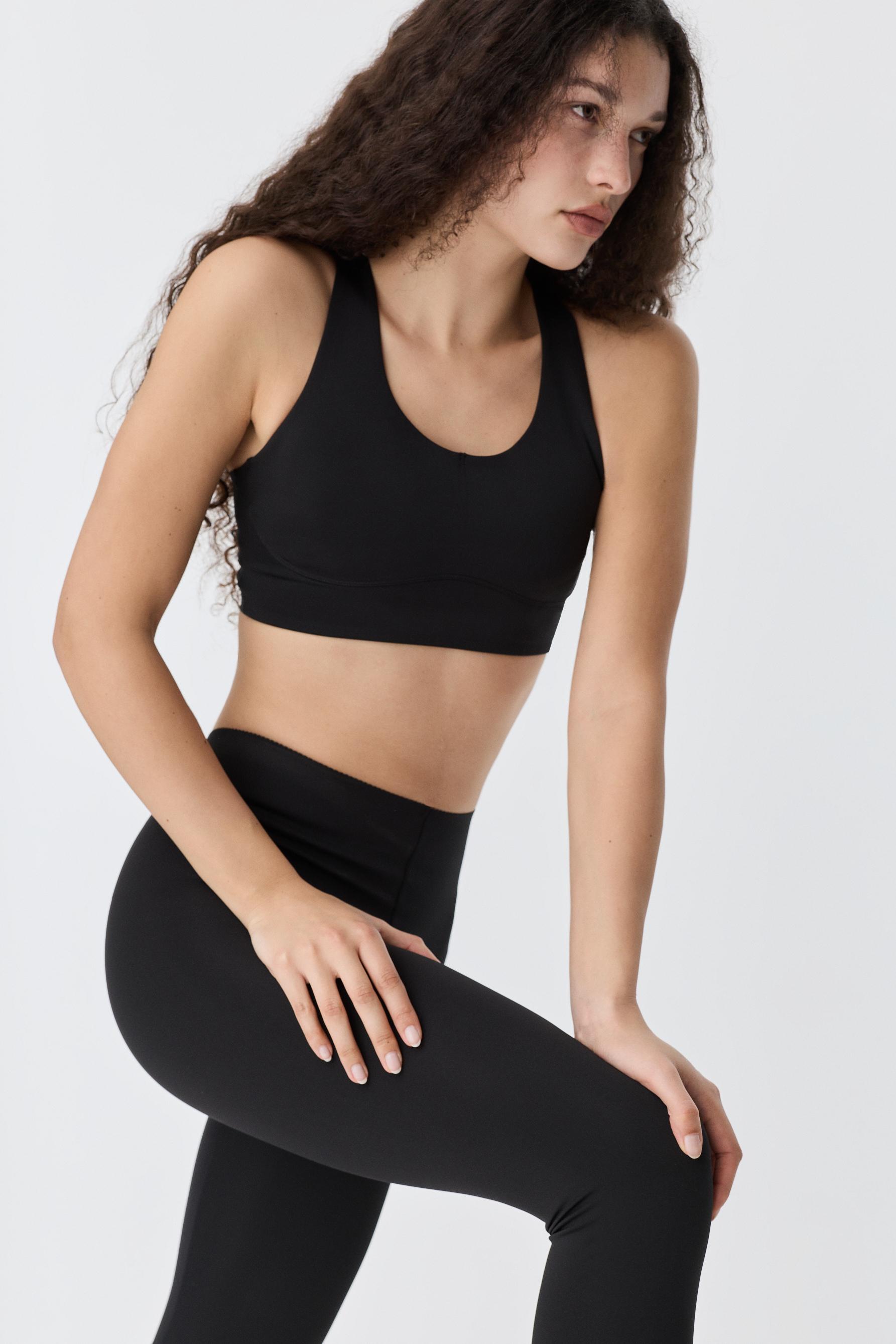 Shaping sports leggings — BLACK