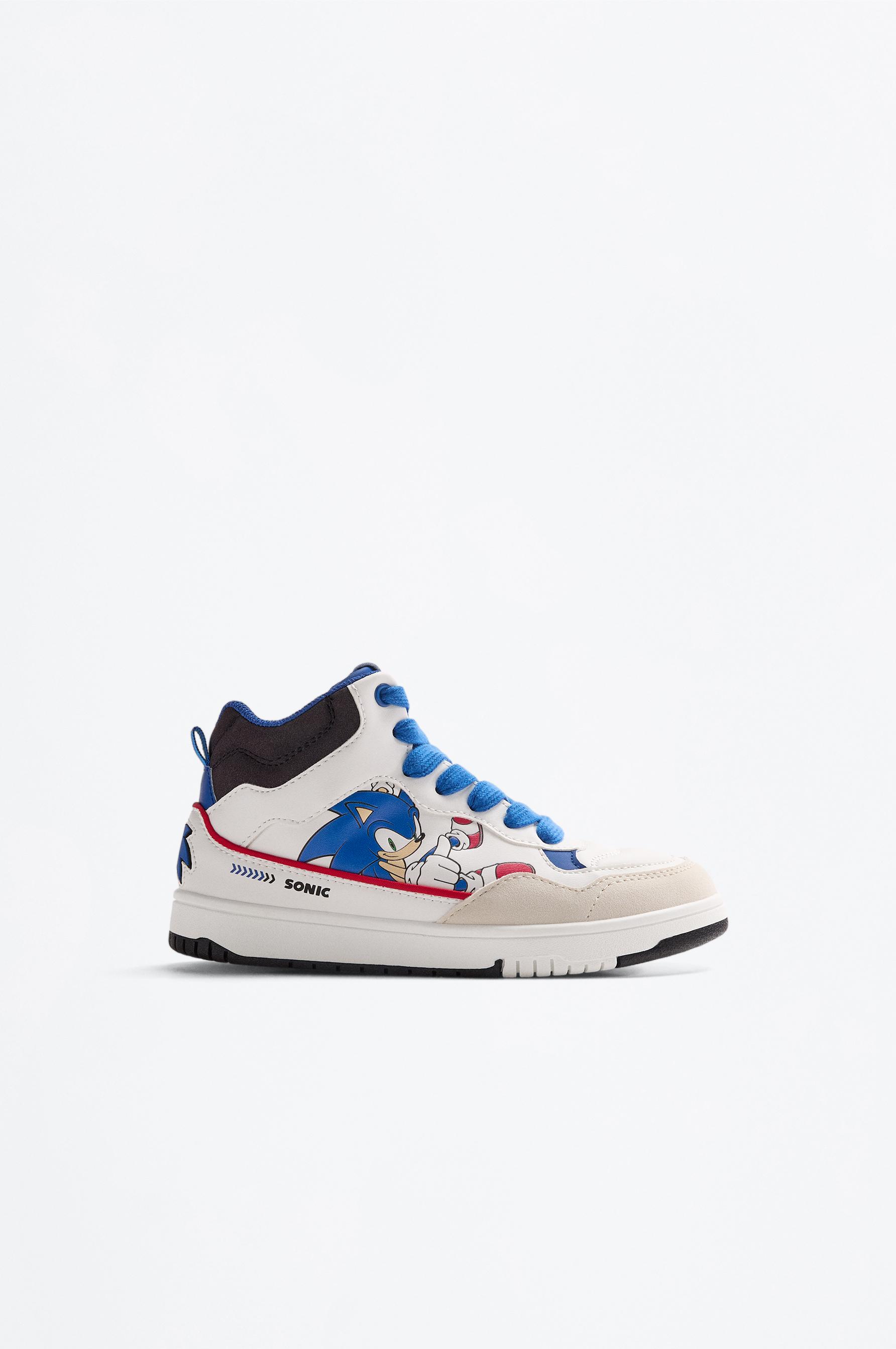 SONIC™ | SEGA Basketball Ankle Sneaker — WHITE
