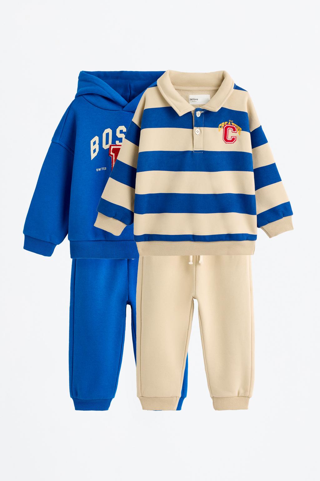 2-pack of sweatshirt and trousers co-ords