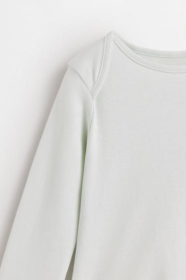 Long sleeve bodysuits (4-pack) — GREEN 4