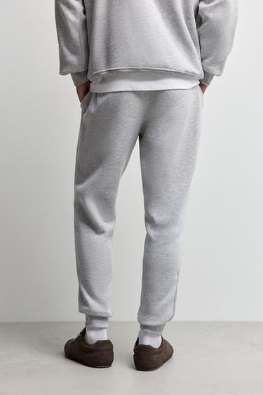 Regular fit tracksuit bottoms — GREY MARL 4