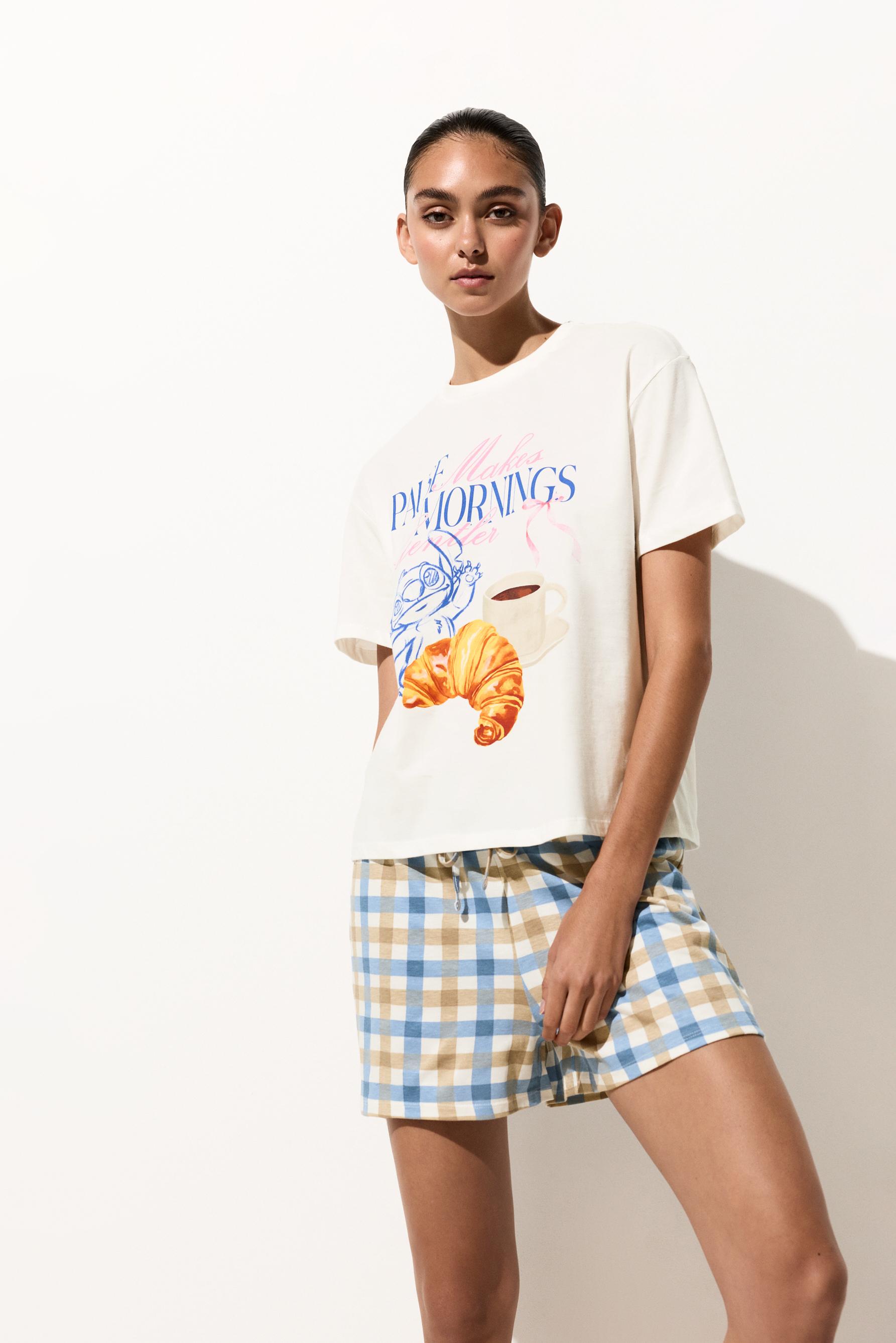 Stitch ©Disney short pyjamas — OFF WHITE