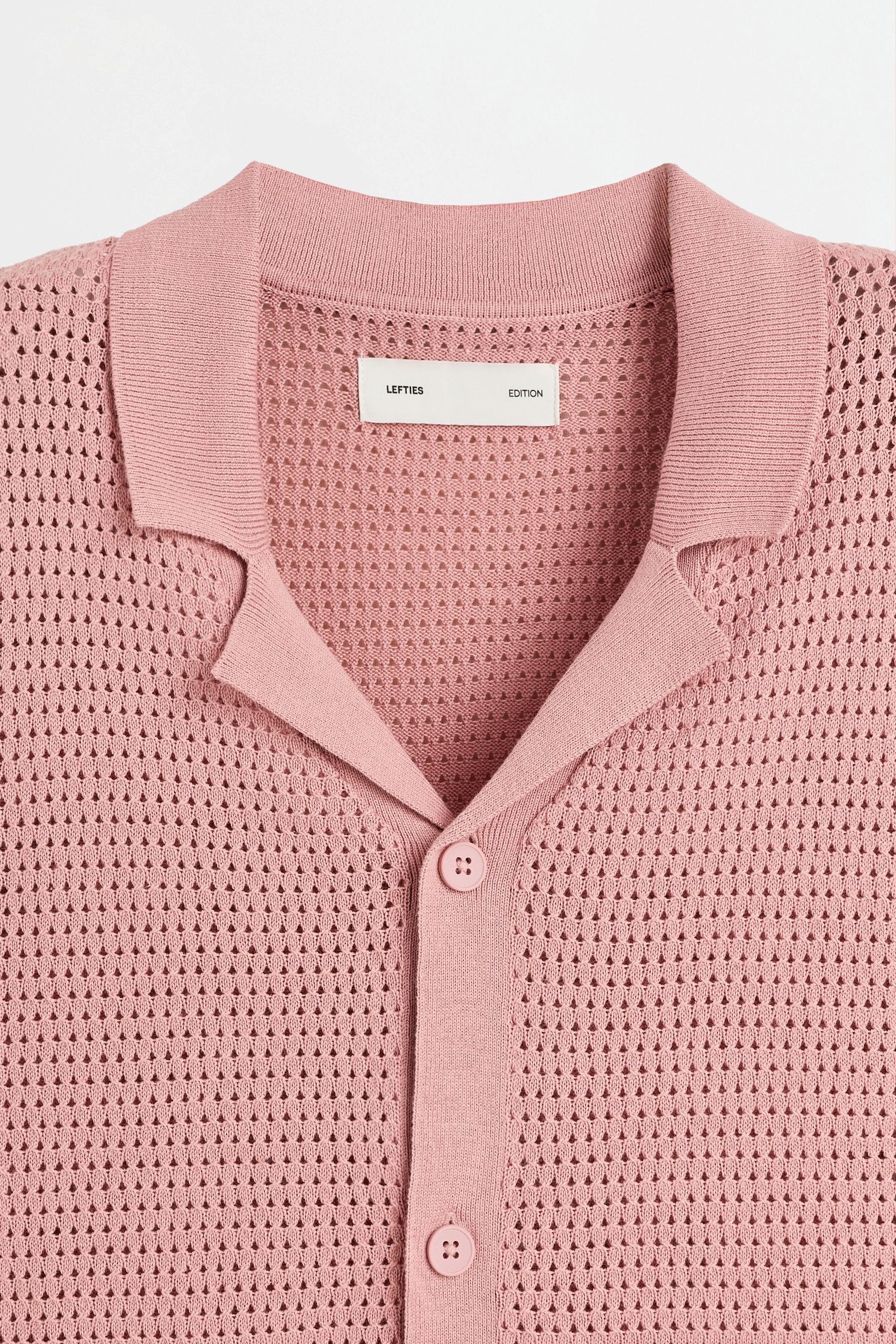 Cutwork shirt — ROSE PINK