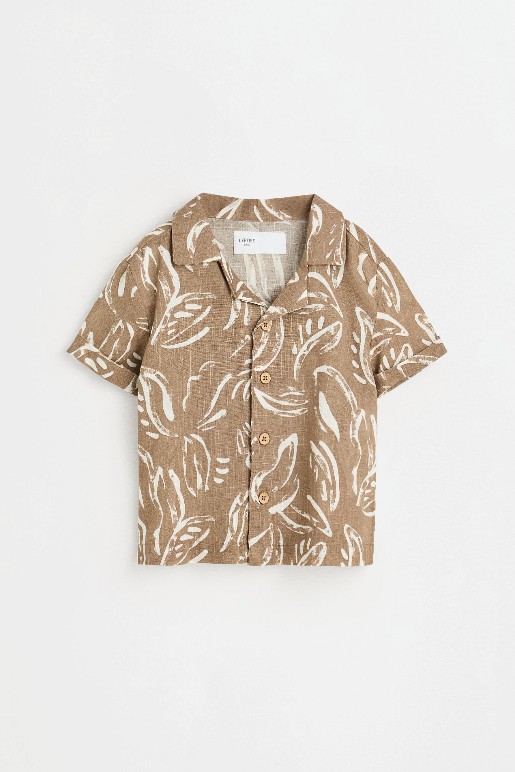Printed rustic shirt — MINK