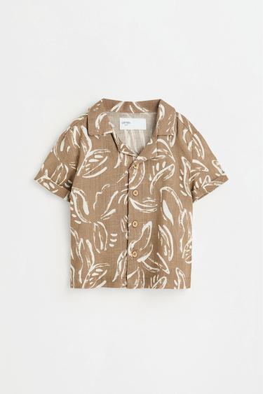 Printed rustic shirt — MINK 1